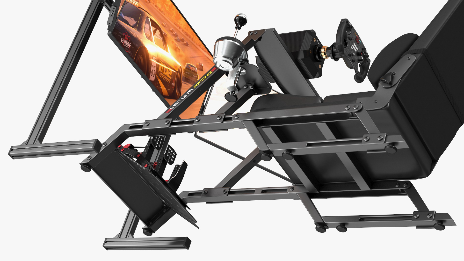 3D F-GT Racing Simulator Rig GT with 3 Screens model