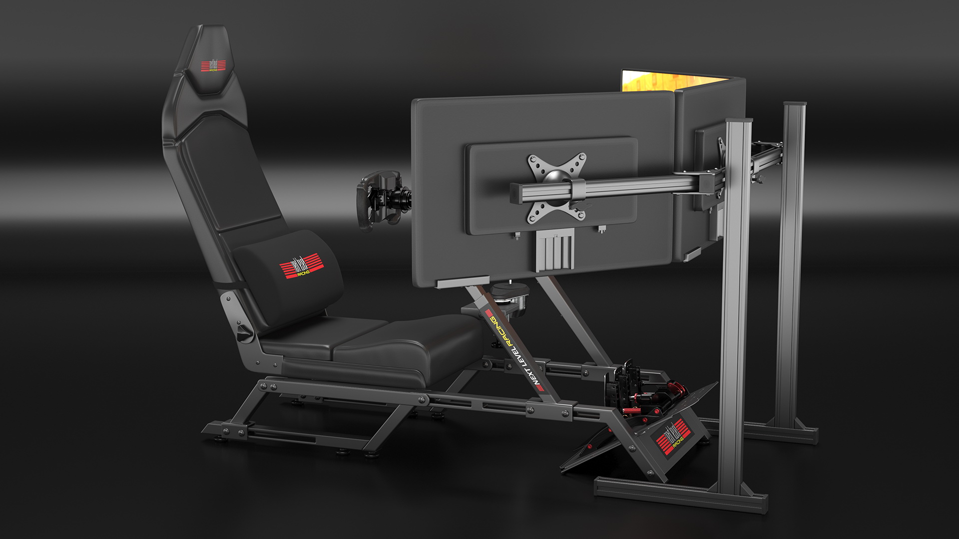 3D F-GT Racing Simulator Rig GT with 3 Screens model