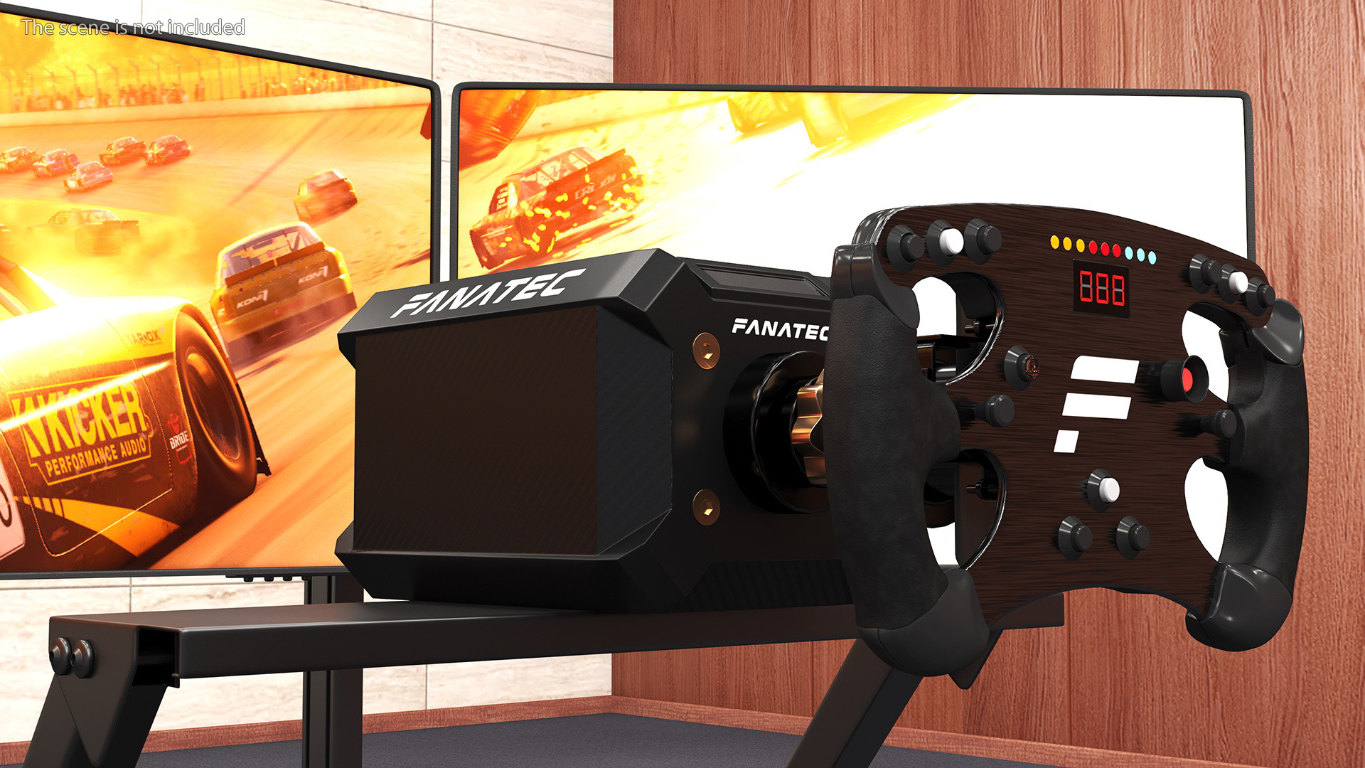 3D F-GT Racing Simulator Rig GT with 3 Screens model