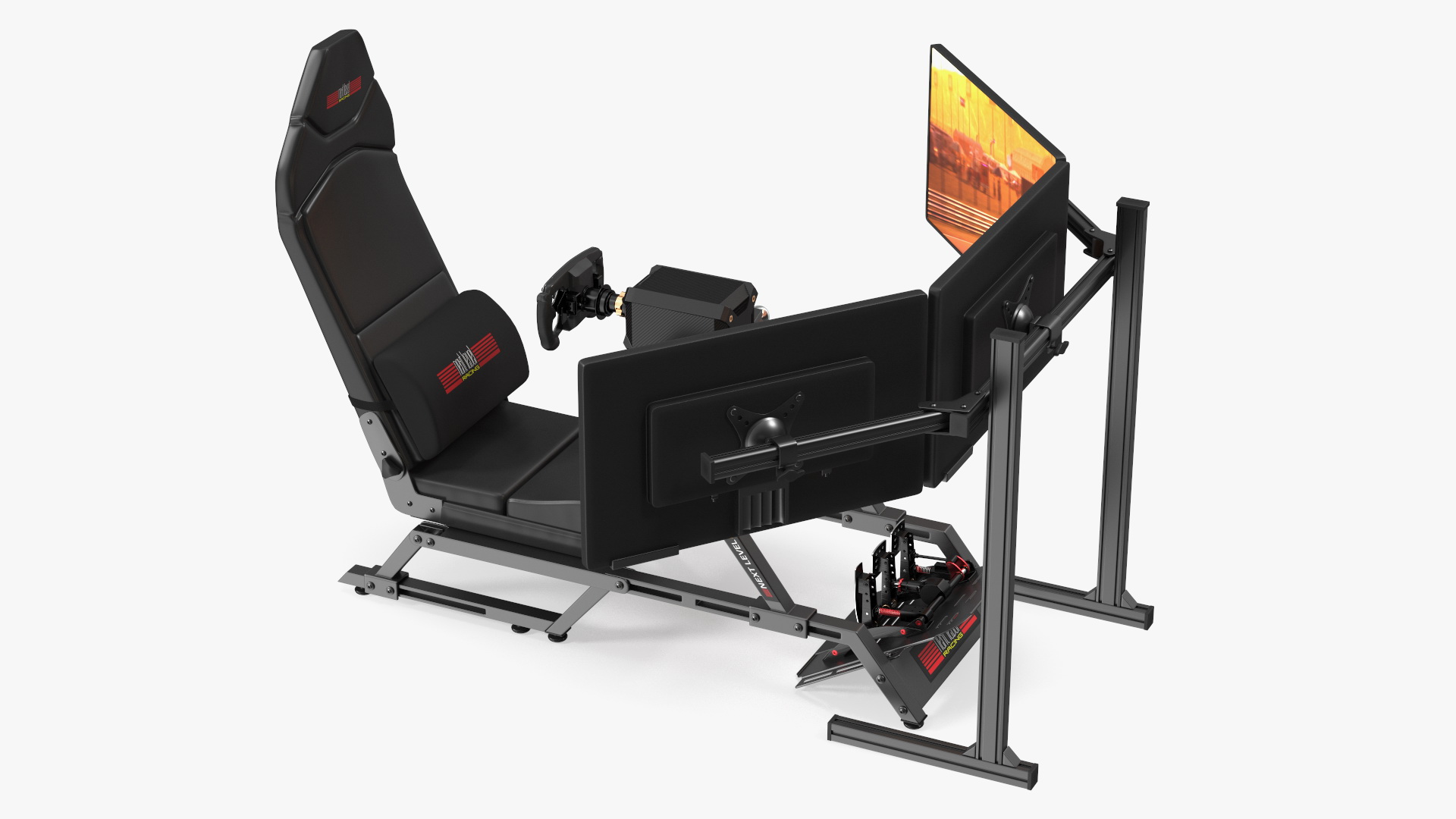 3D F-GT Racing Simulator Rig GT with 3 Screens model