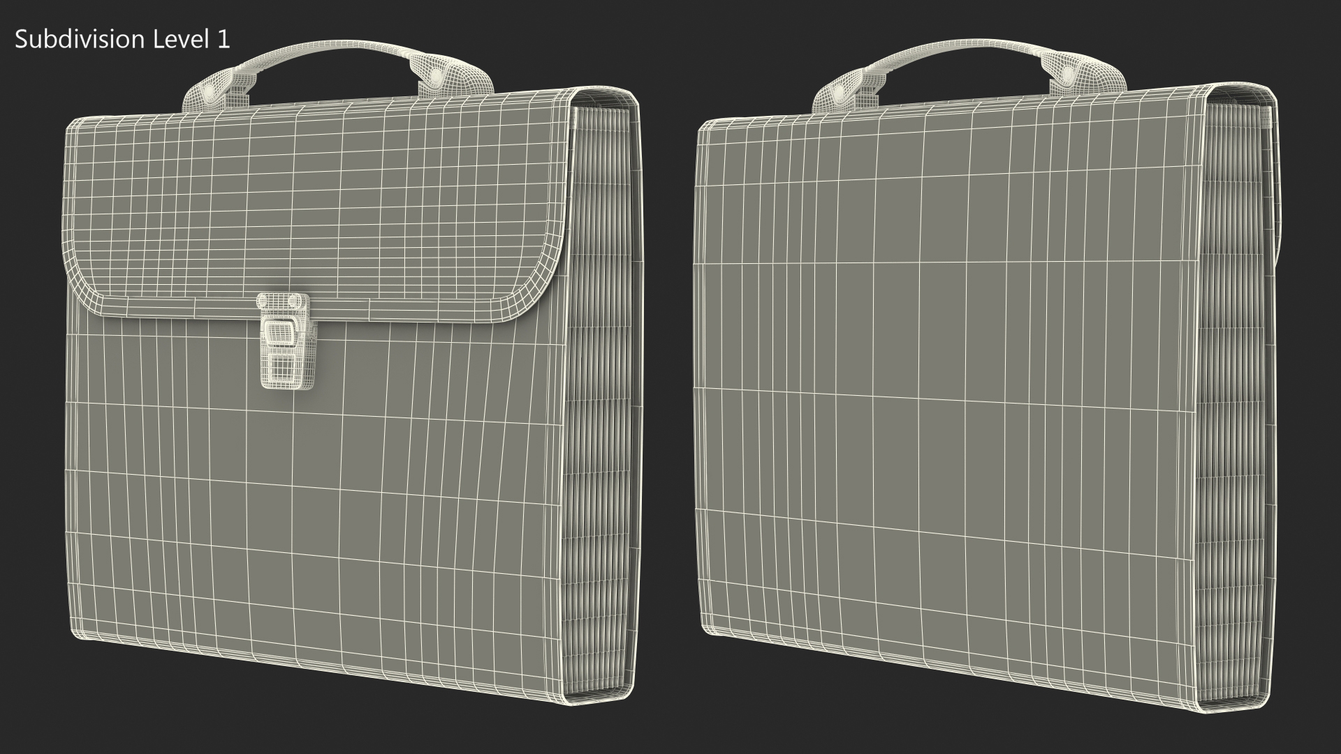 Expanding File Folder with Handle Red 3D