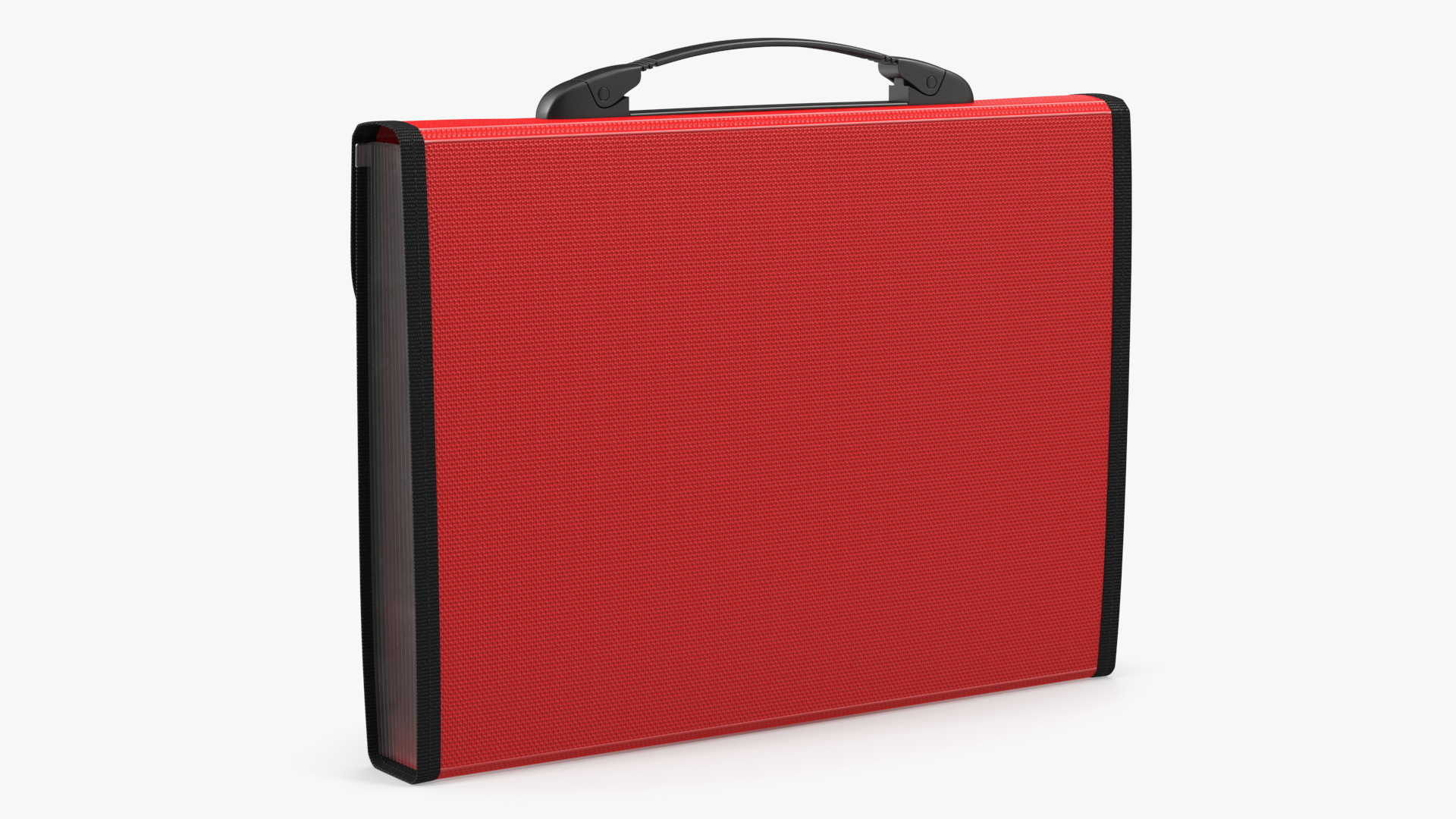 Expanding File Folder with Handle Red 3D