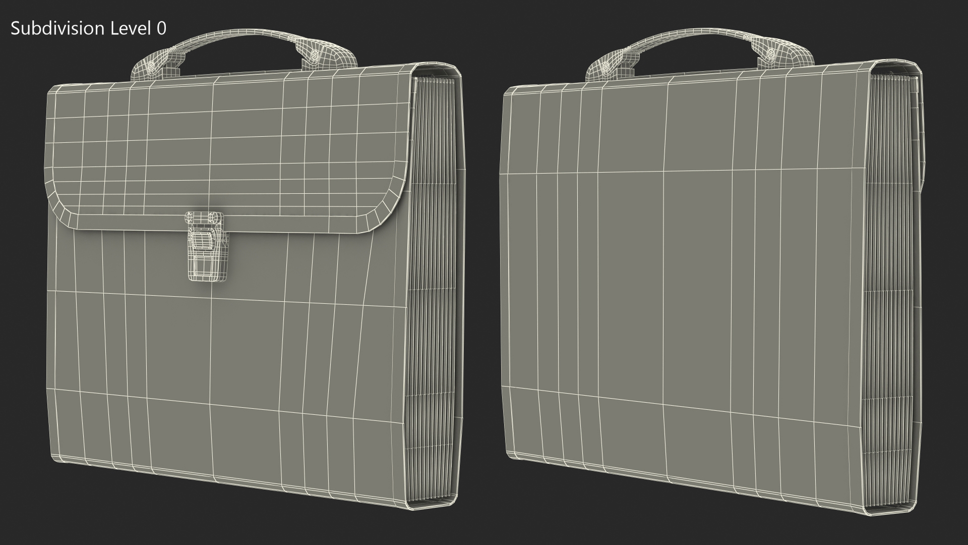 Expanding File Folder with Handle Red 3D