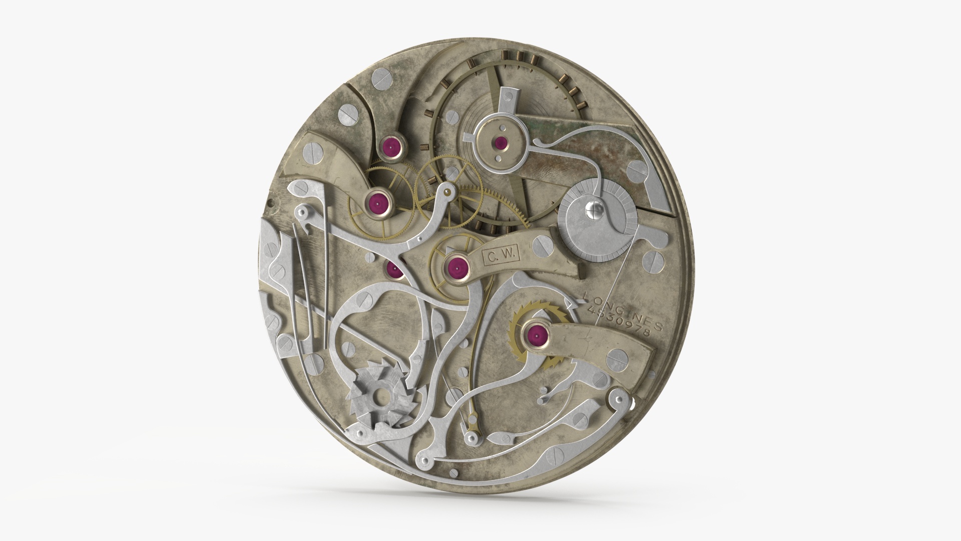 Pocket Watch Chronograph 3D model