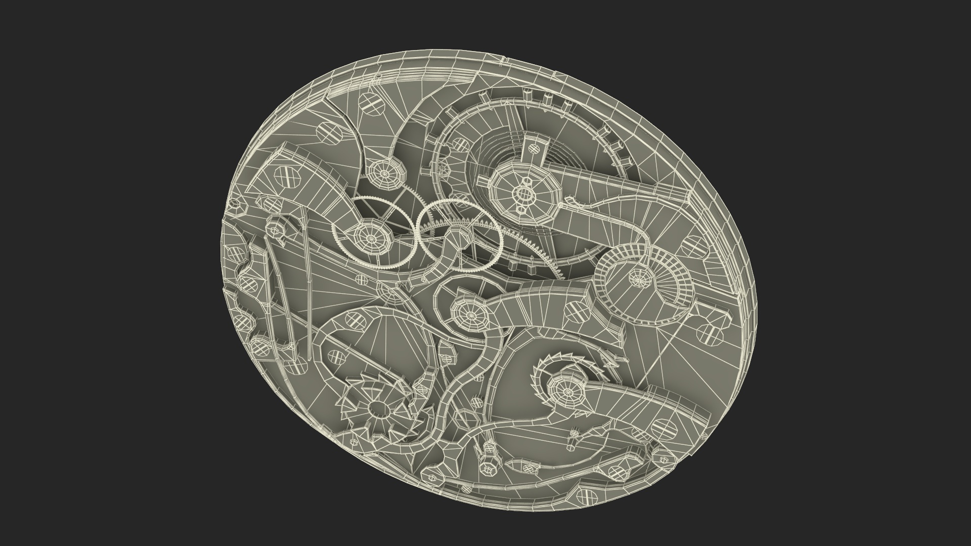 Pocket Watch Chronograph 3D model