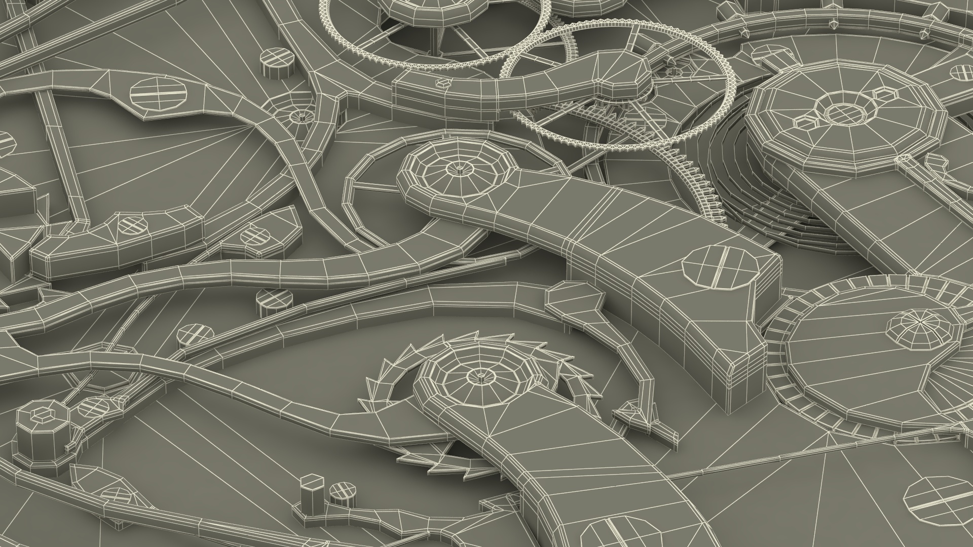 Pocket Watch Chronograph 3D model