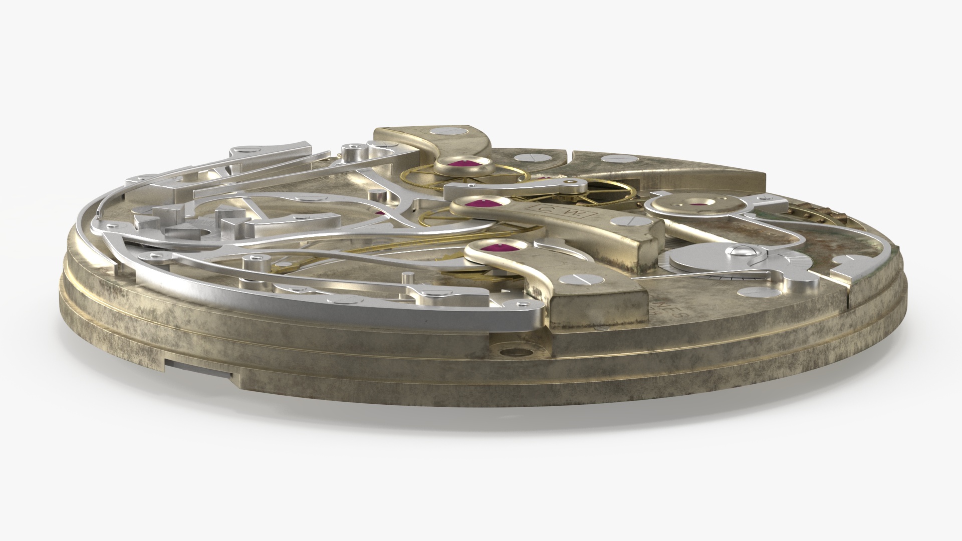 Pocket Watch Chronograph 3D model