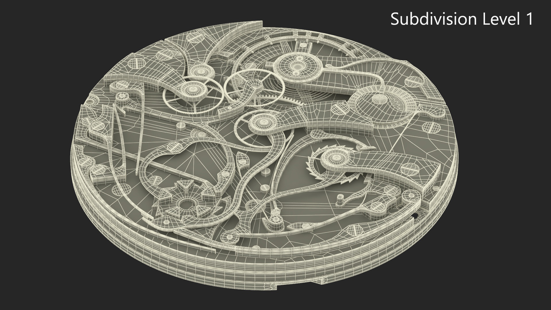 Pocket Watch Chronograph 3D model