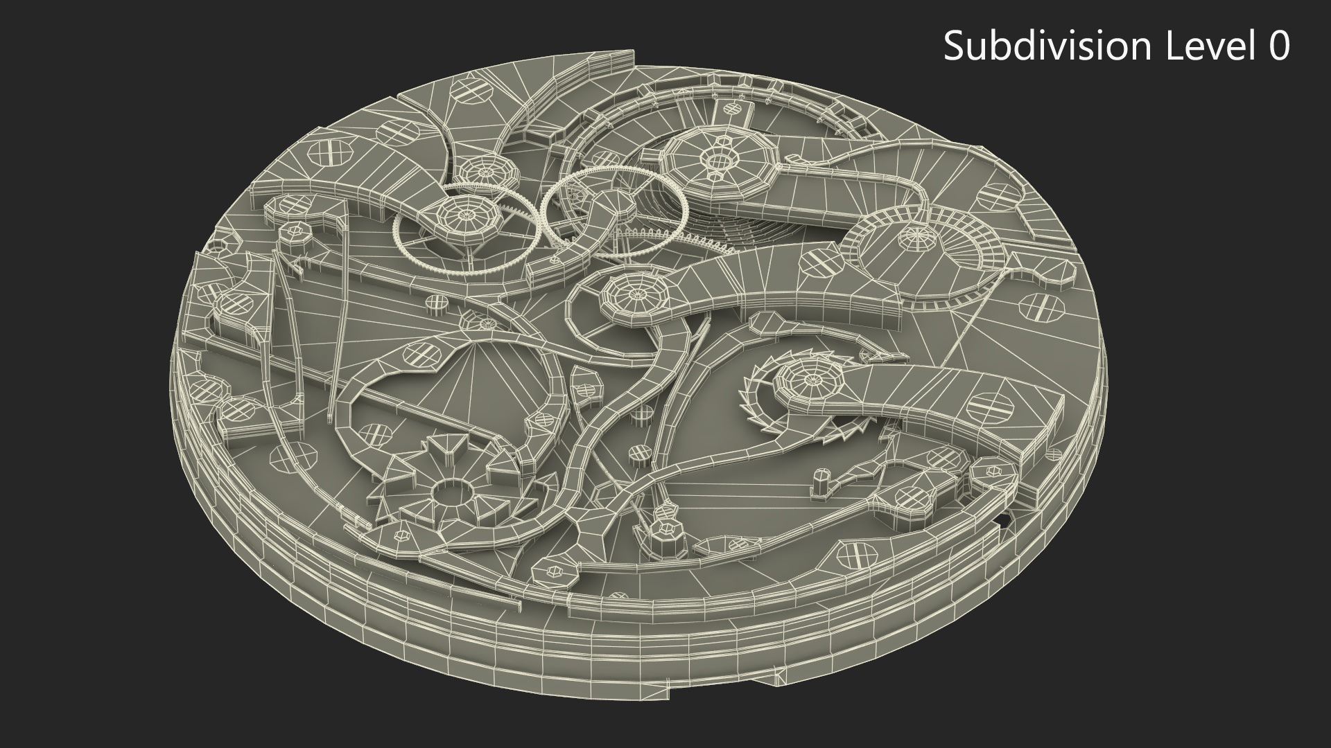 Pocket Watch Chronograph 3D model