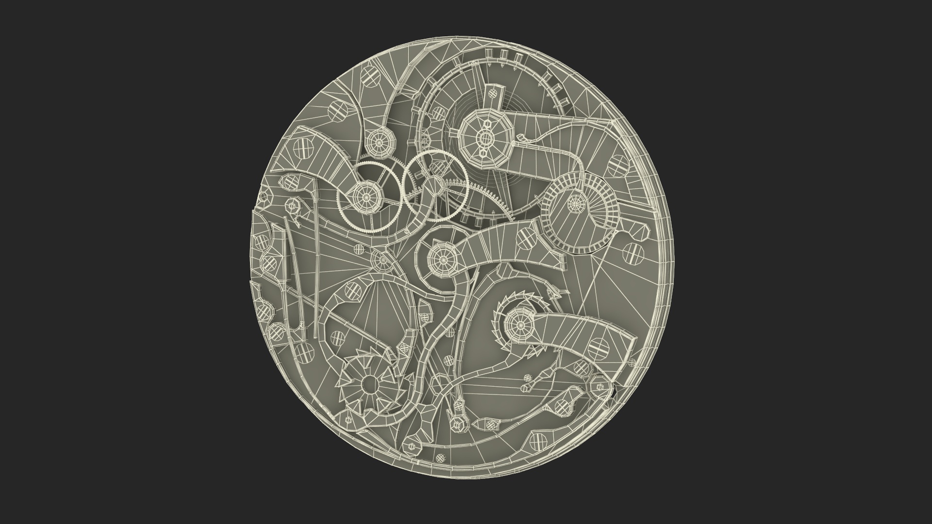Pocket Watch Chronograph 3D model