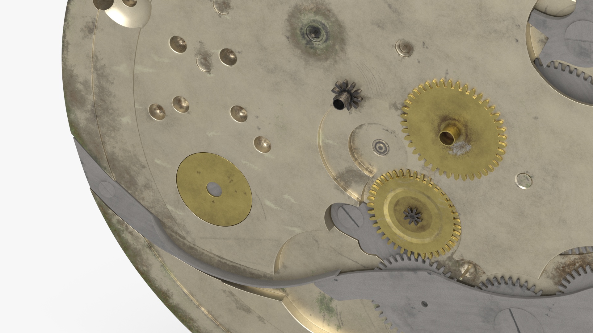 Pocket Watch Chronograph 3D model