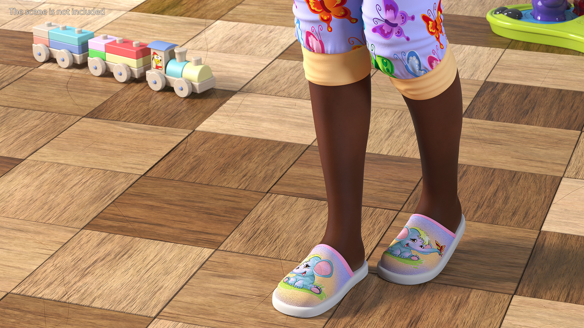 3D Girl Child Black Home Style Rigged for Cinema 4D model