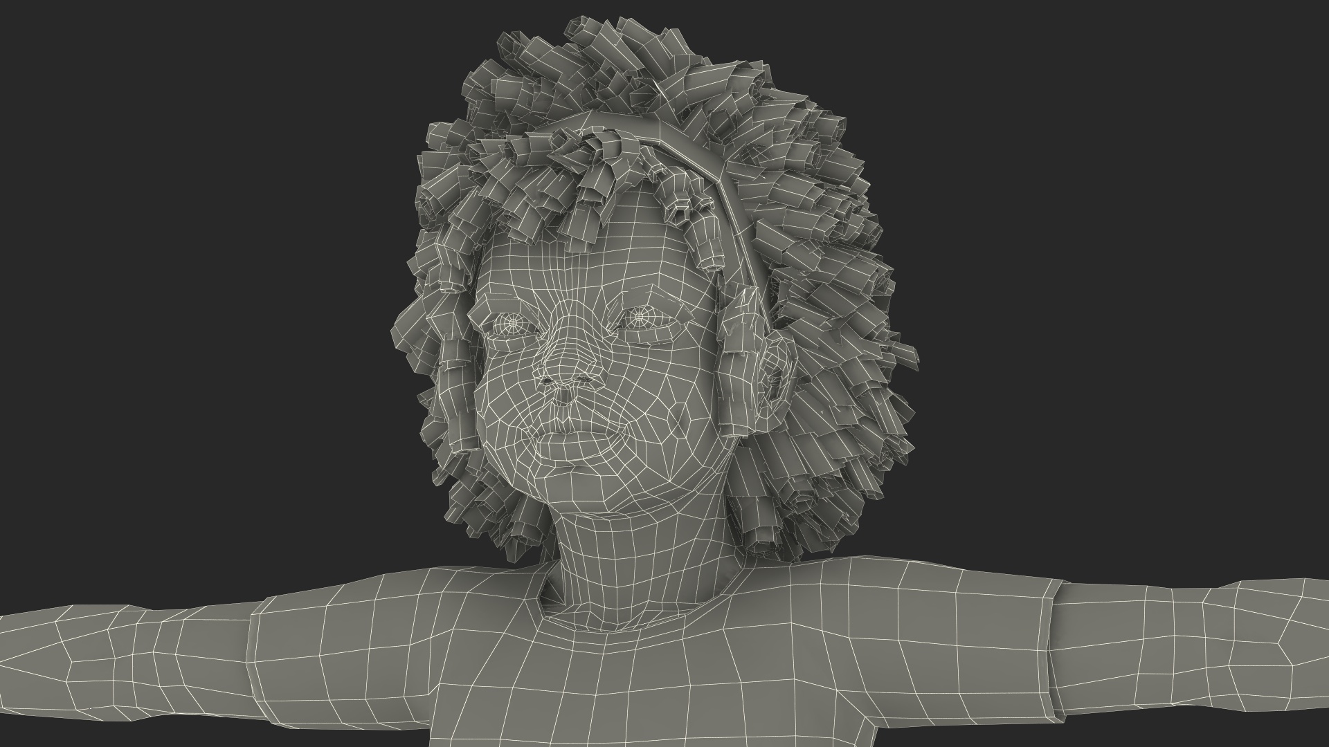 3D Girl Child Black Home Style Rigged for Cinema 4D model