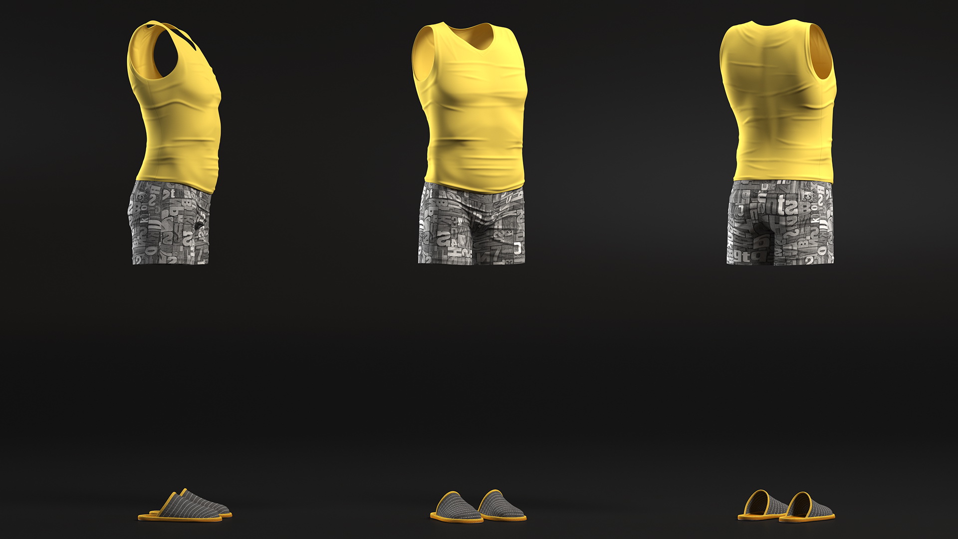 Nightwear Outfit for Men 3D model