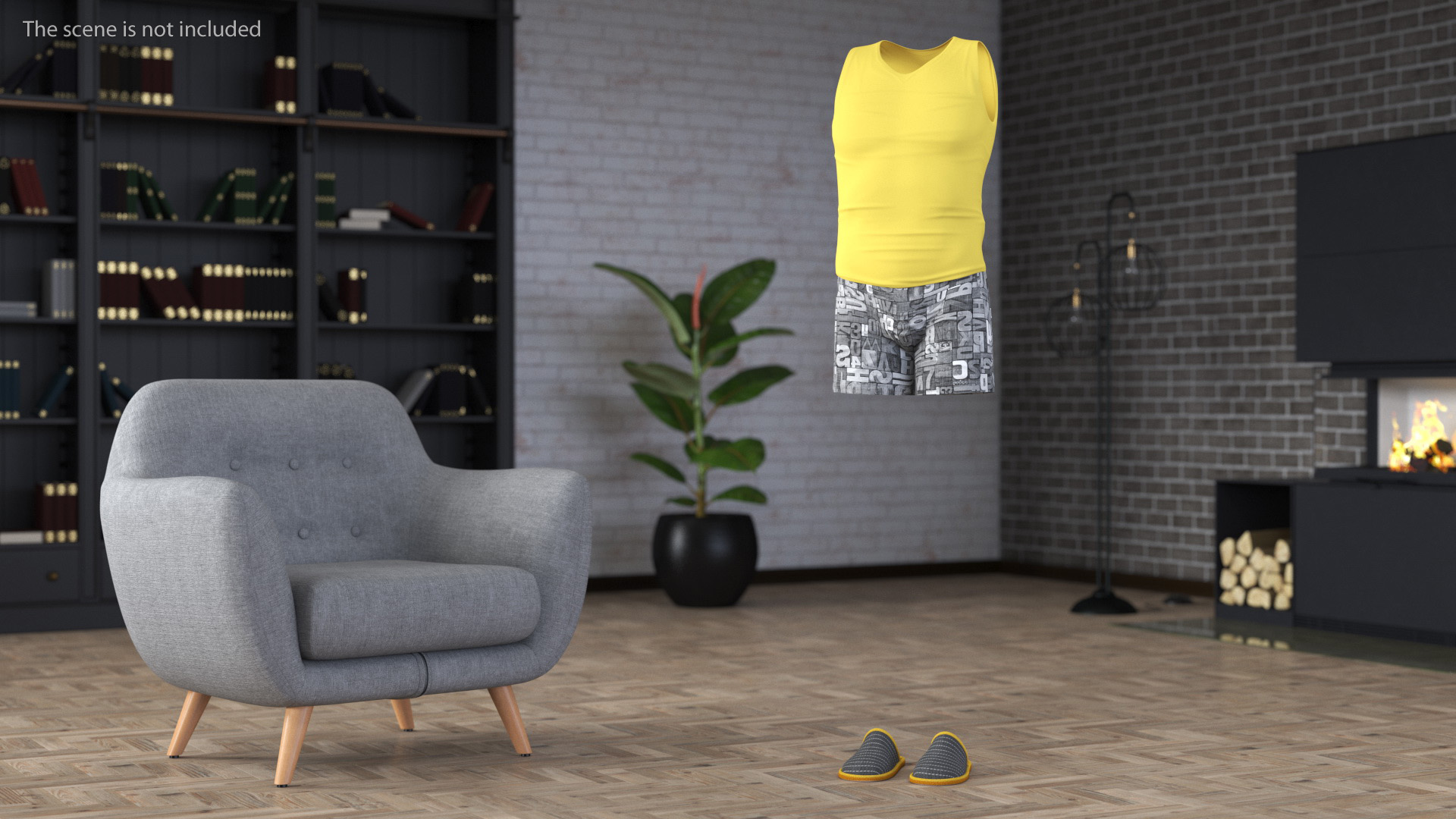 Nightwear Outfit for Men 3D model