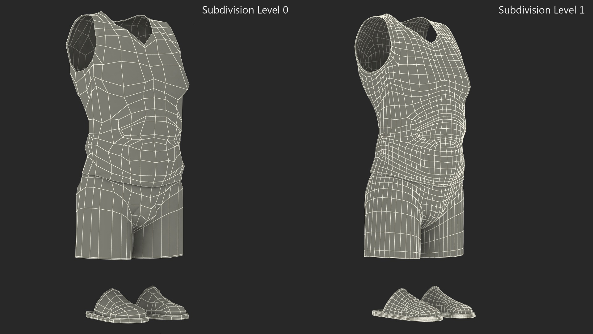 Nightwear Outfit for Men 3D model