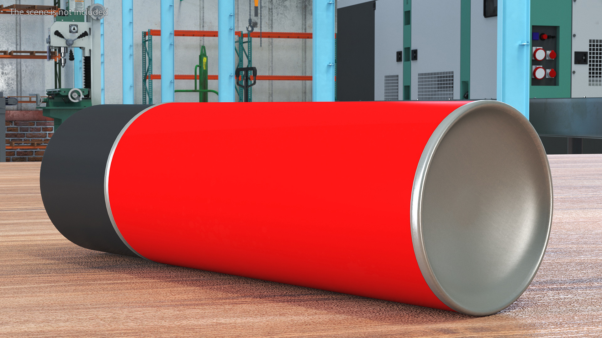 3D model Red Recycling Aerosol Can