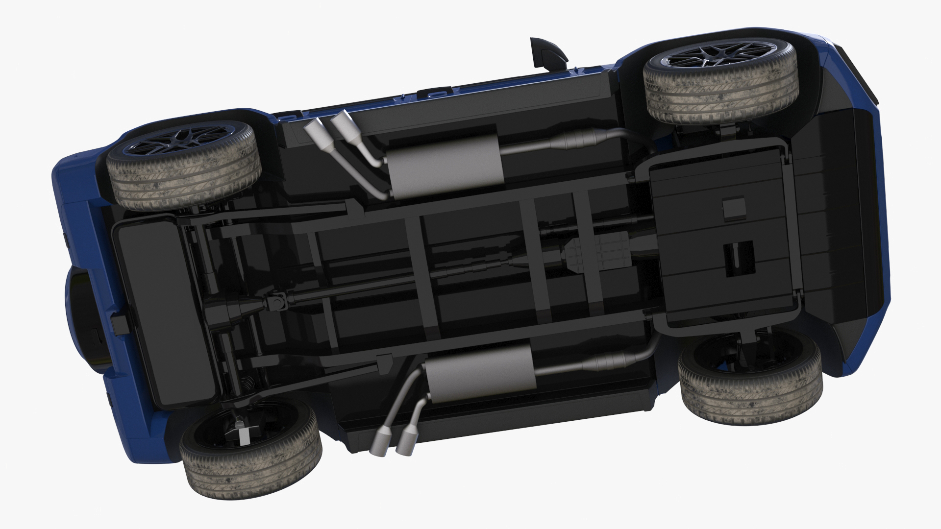 Modern Luxury SUV Blue 3D