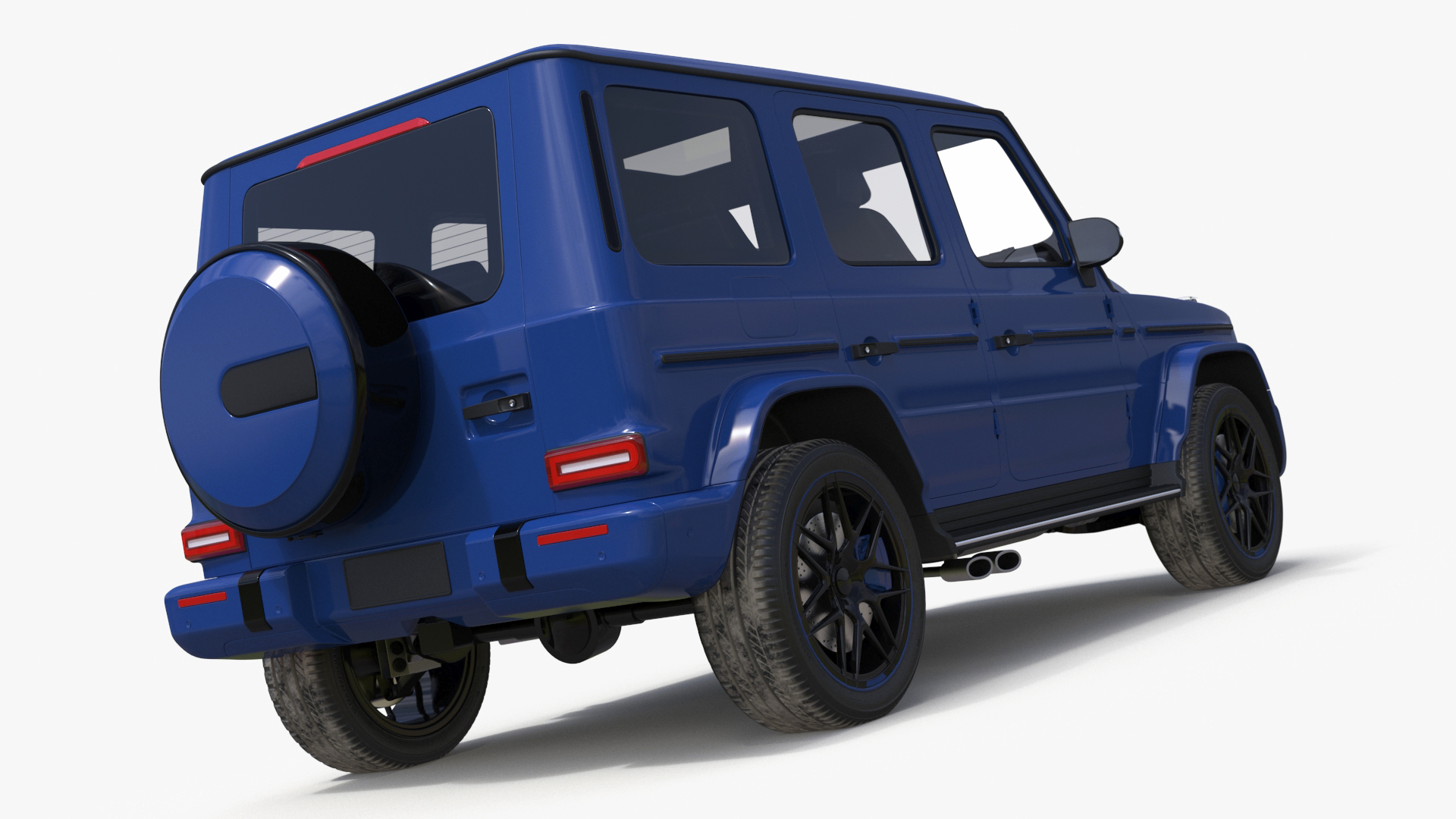 Modern Luxury SUV Blue 3D