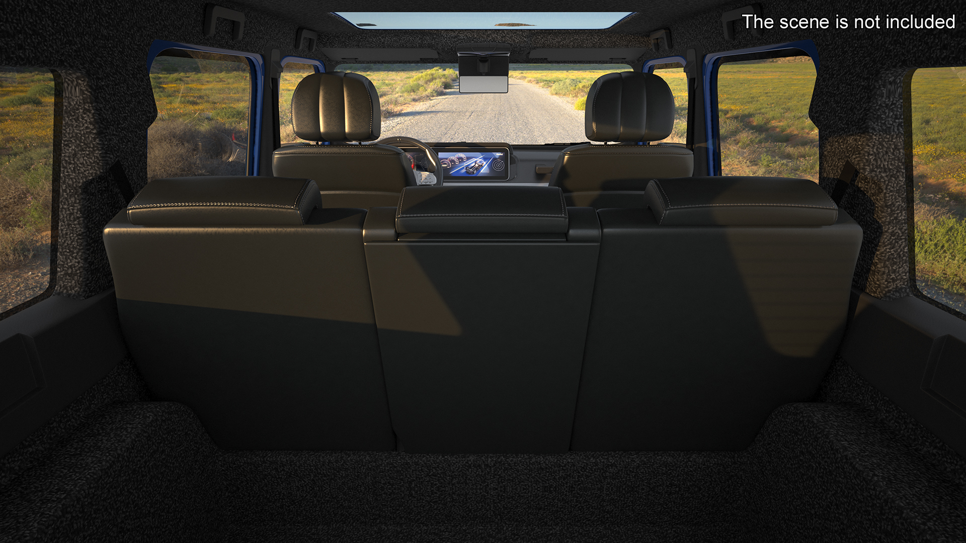 Modern Luxury SUV Blue 3D