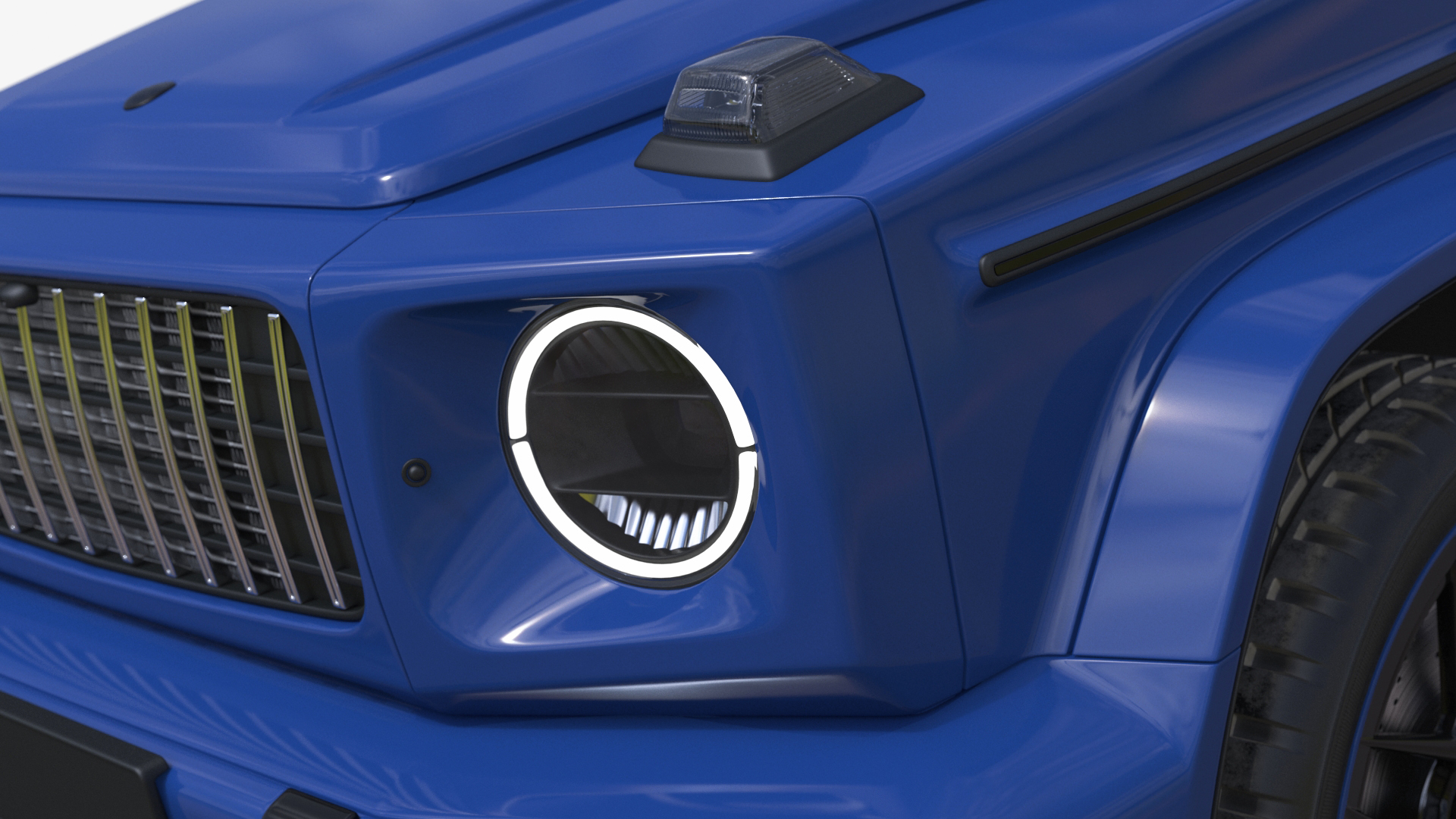 Modern Luxury SUV Blue 3D