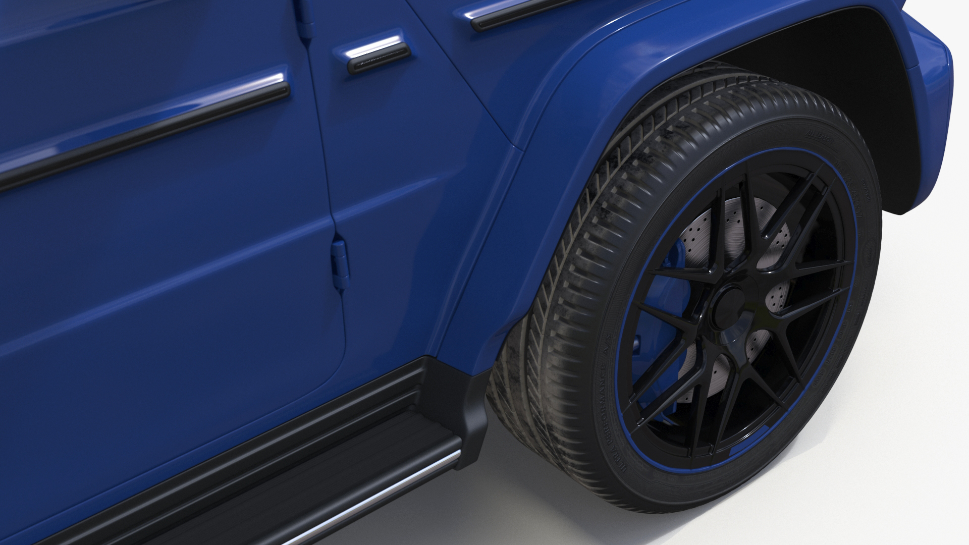 Modern Luxury SUV Blue 3D