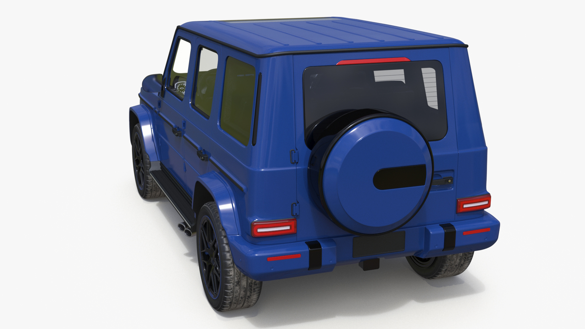 Modern Luxury SUV Blue 3D