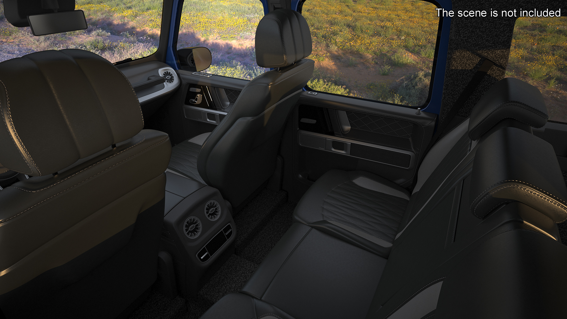 Modern Luxury SUV Blue 3D