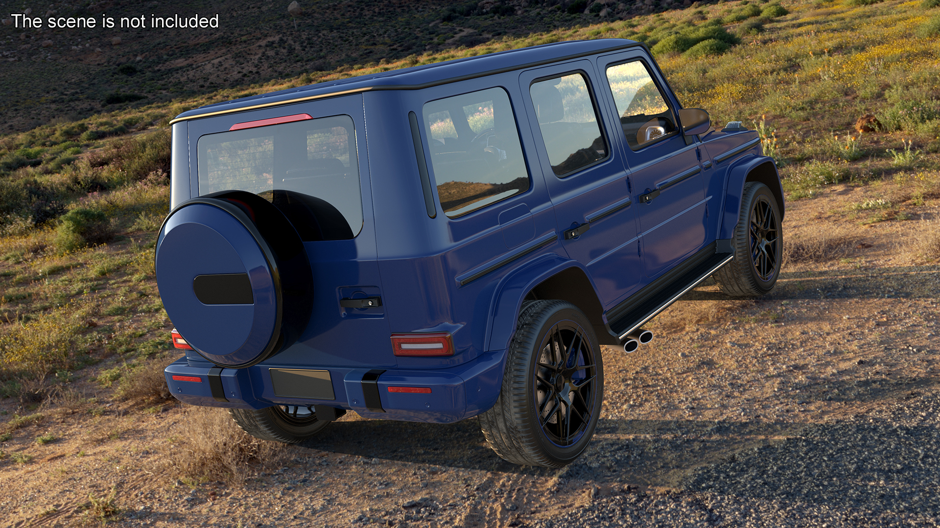 Modern Luxury SUV Blue 3D