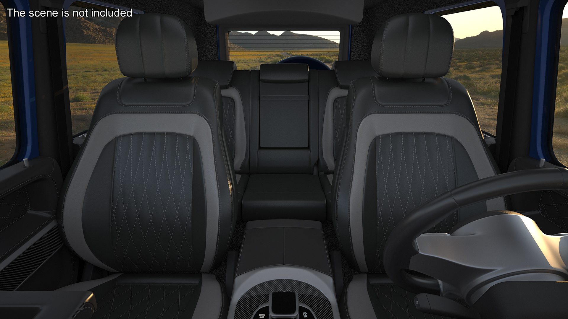 Modern Luxury SUV Blue 3D