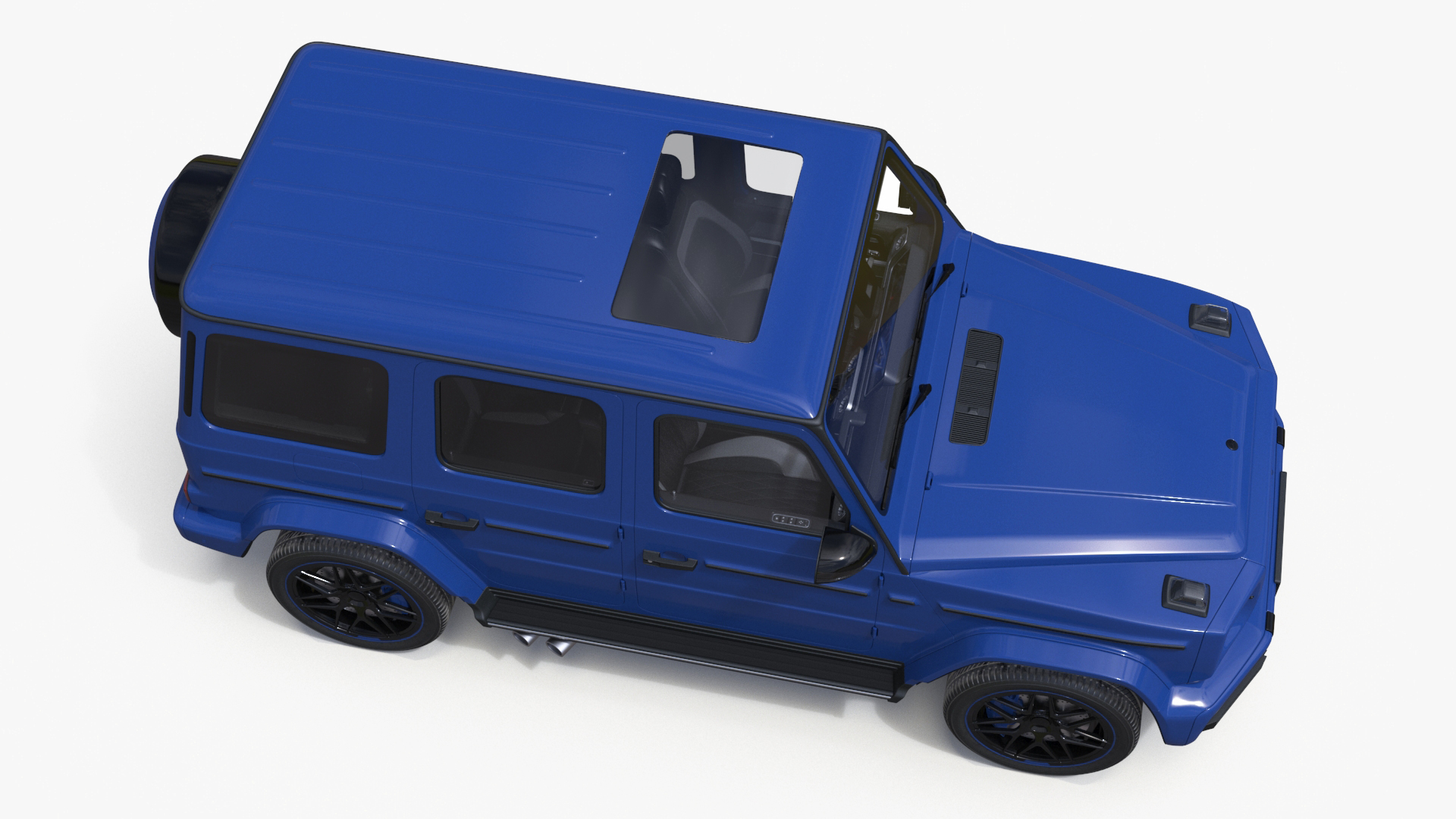 Modern Luxury SUV Blue 3D