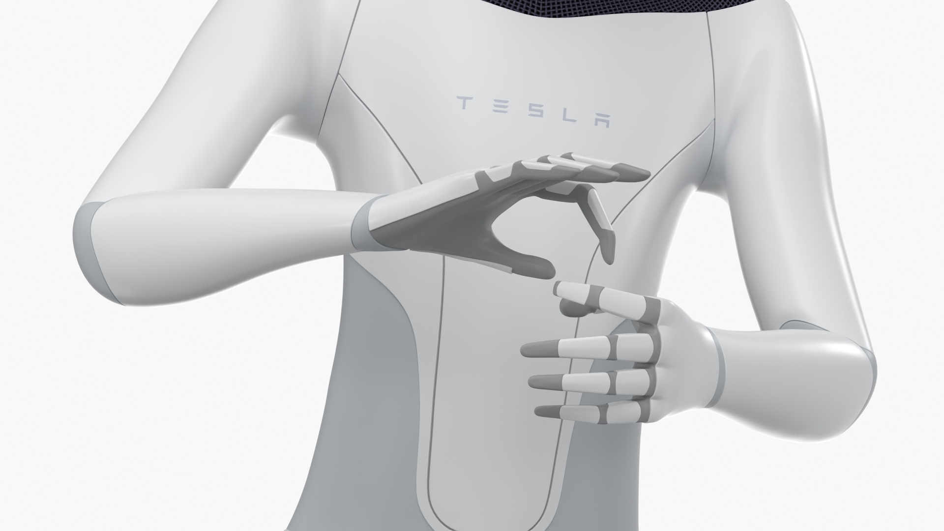 3D Tesla Bot in Trump Cap Rigged for Cinema 4D model