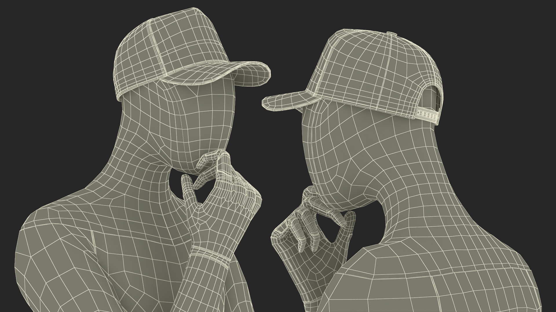 3D Tesla Bot in Trump Cap Rigged for Cinema 4D model