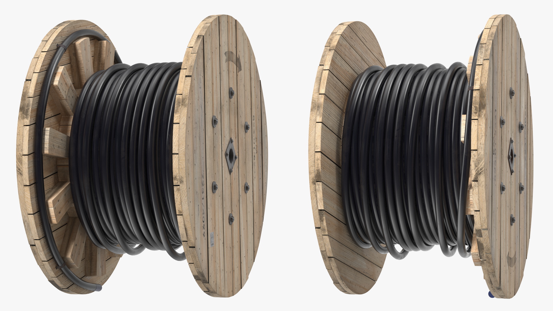 3D Cable Reel with Cable