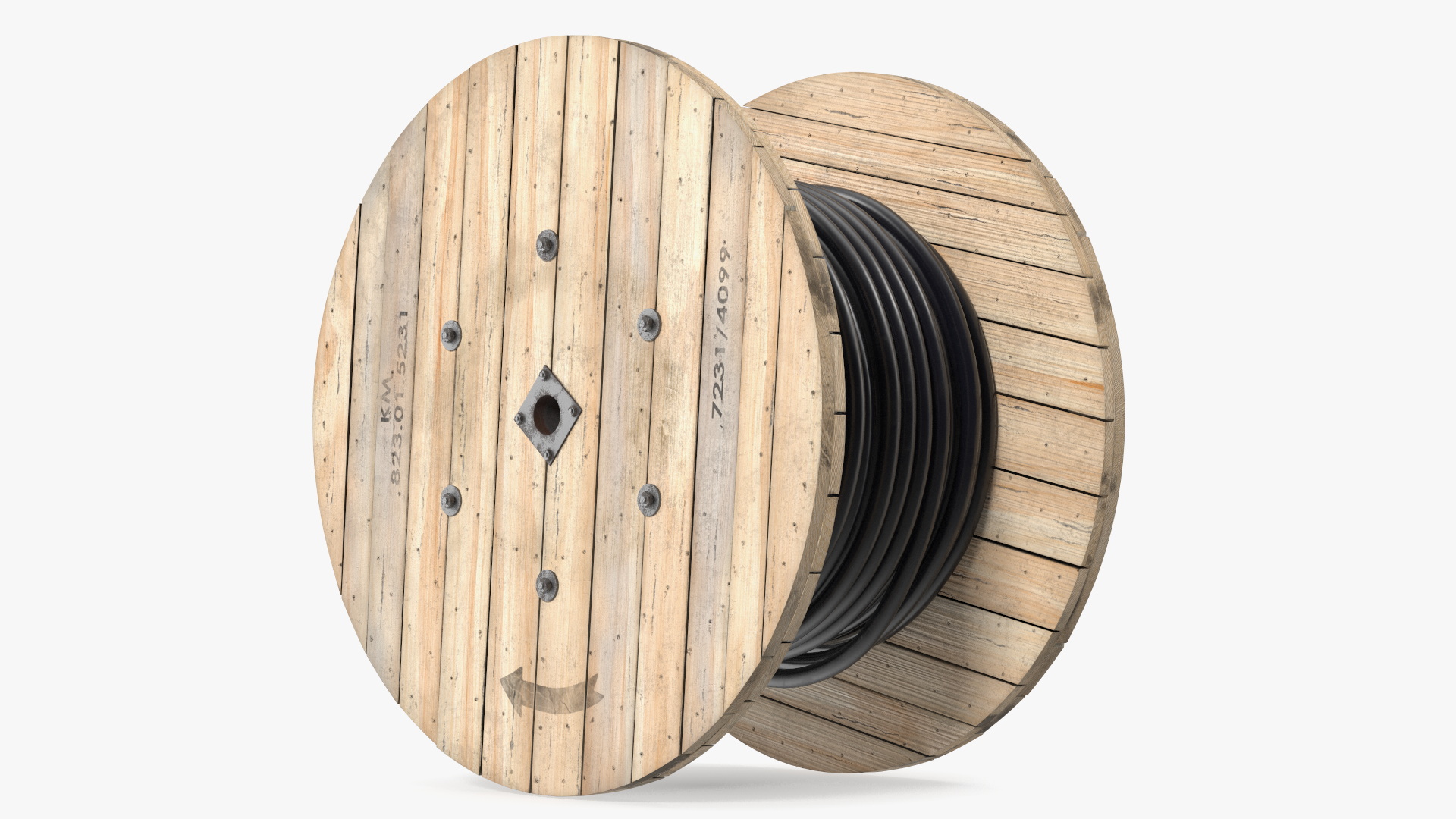 3D Cable Reel with Cable