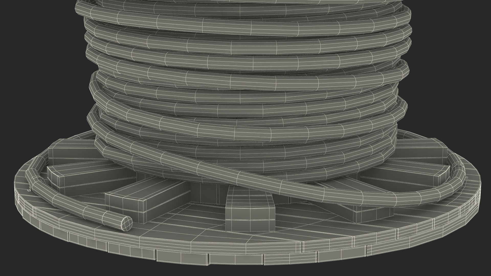 3D Cable Reel with Cable