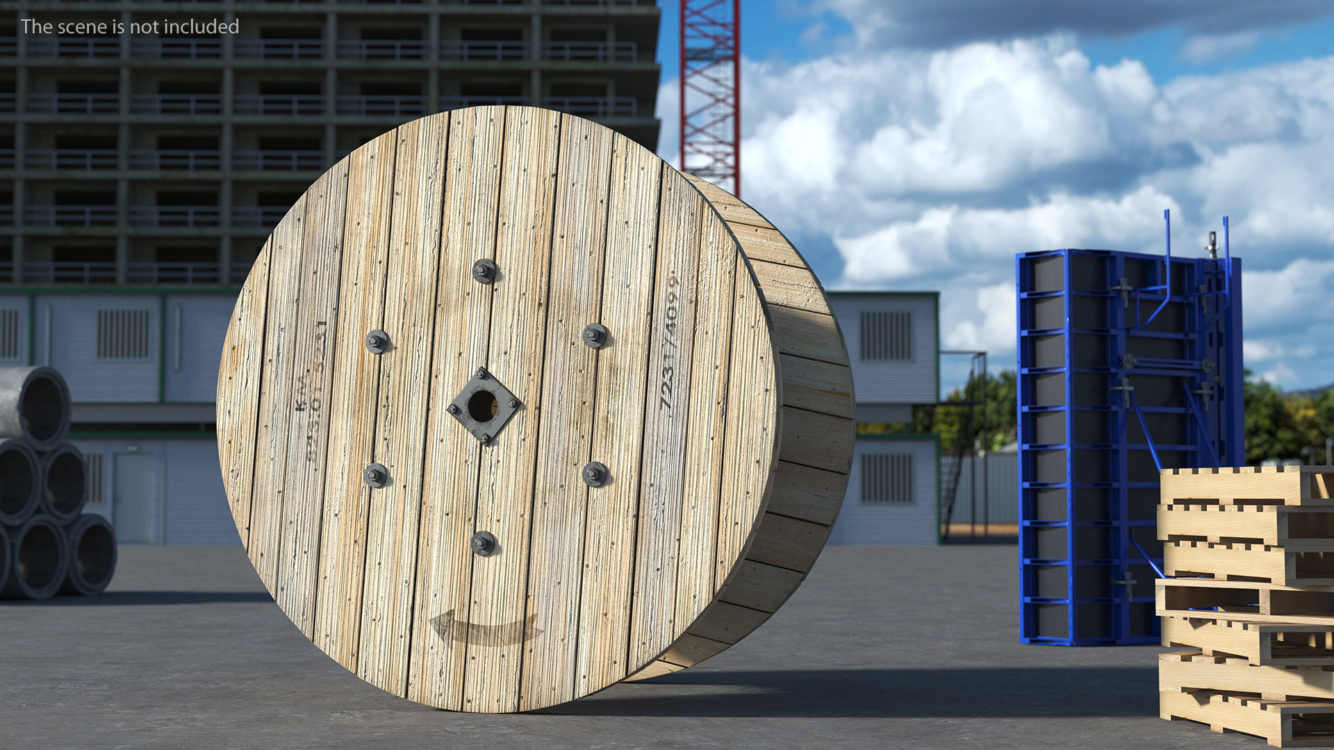 3D Cable Reel with Cable