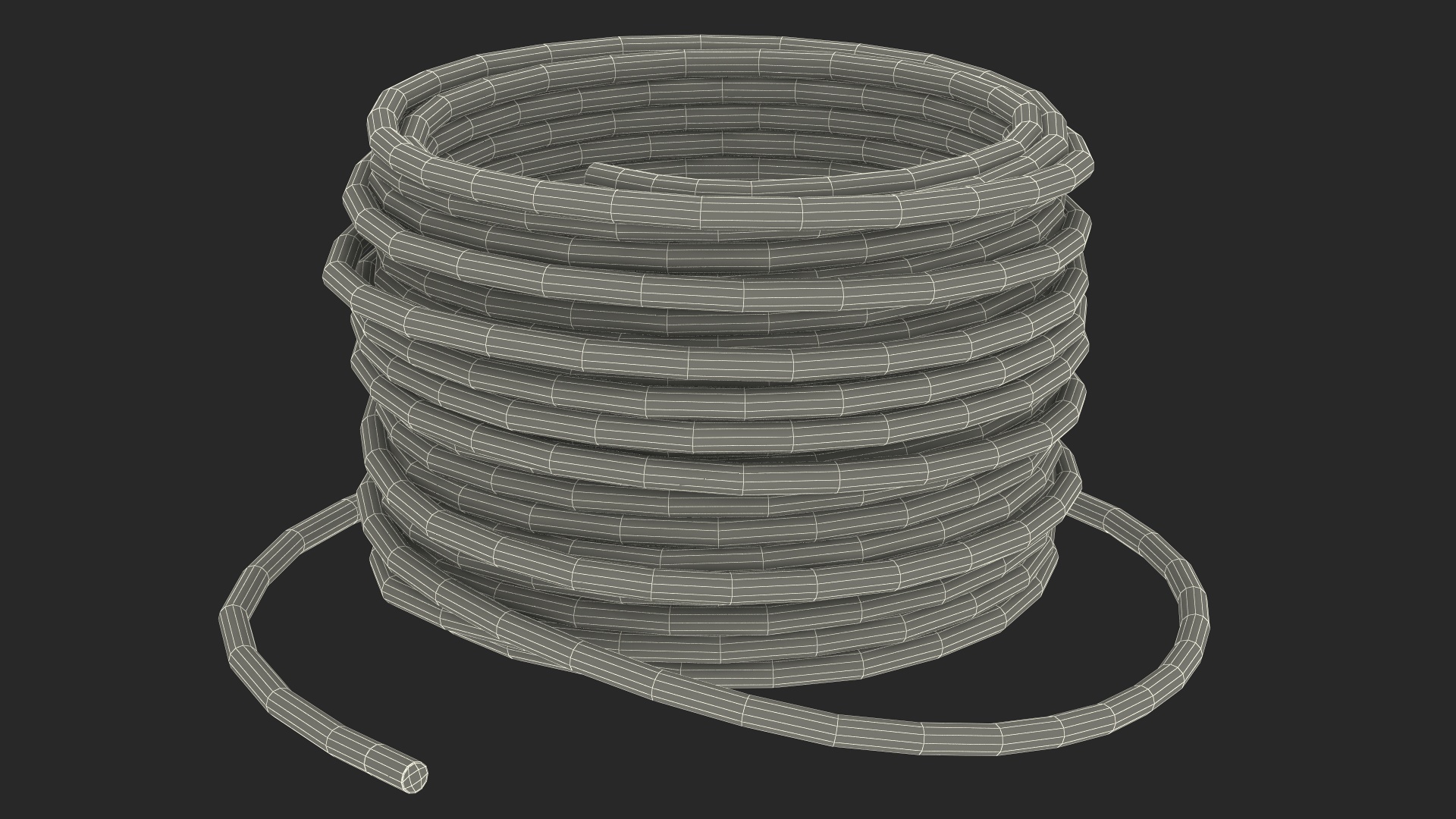 3D Cable Reel with Cable
