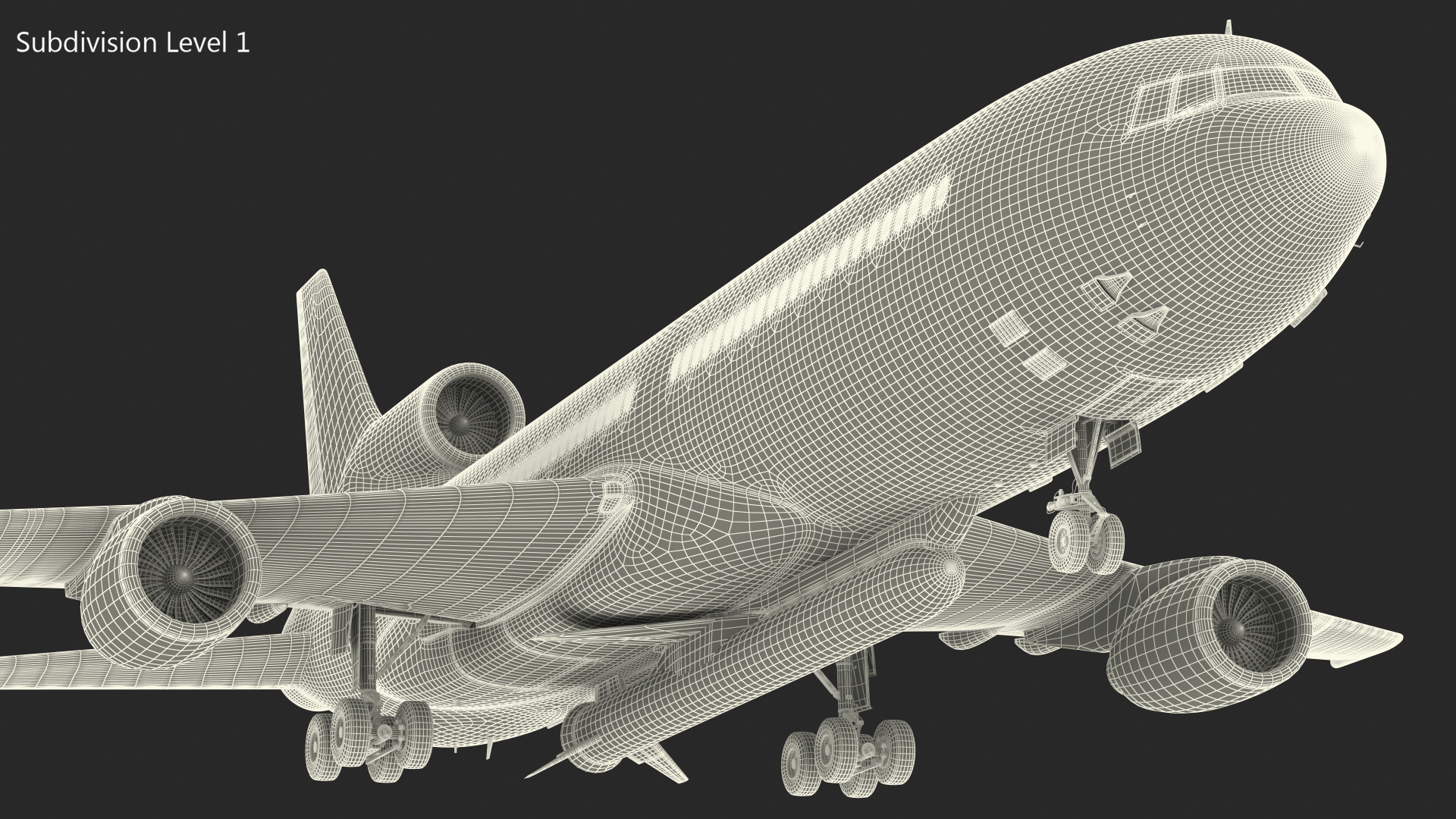 Lockheed L1011 Stargazer with Pegasus XL Rocket Rigged 3D model