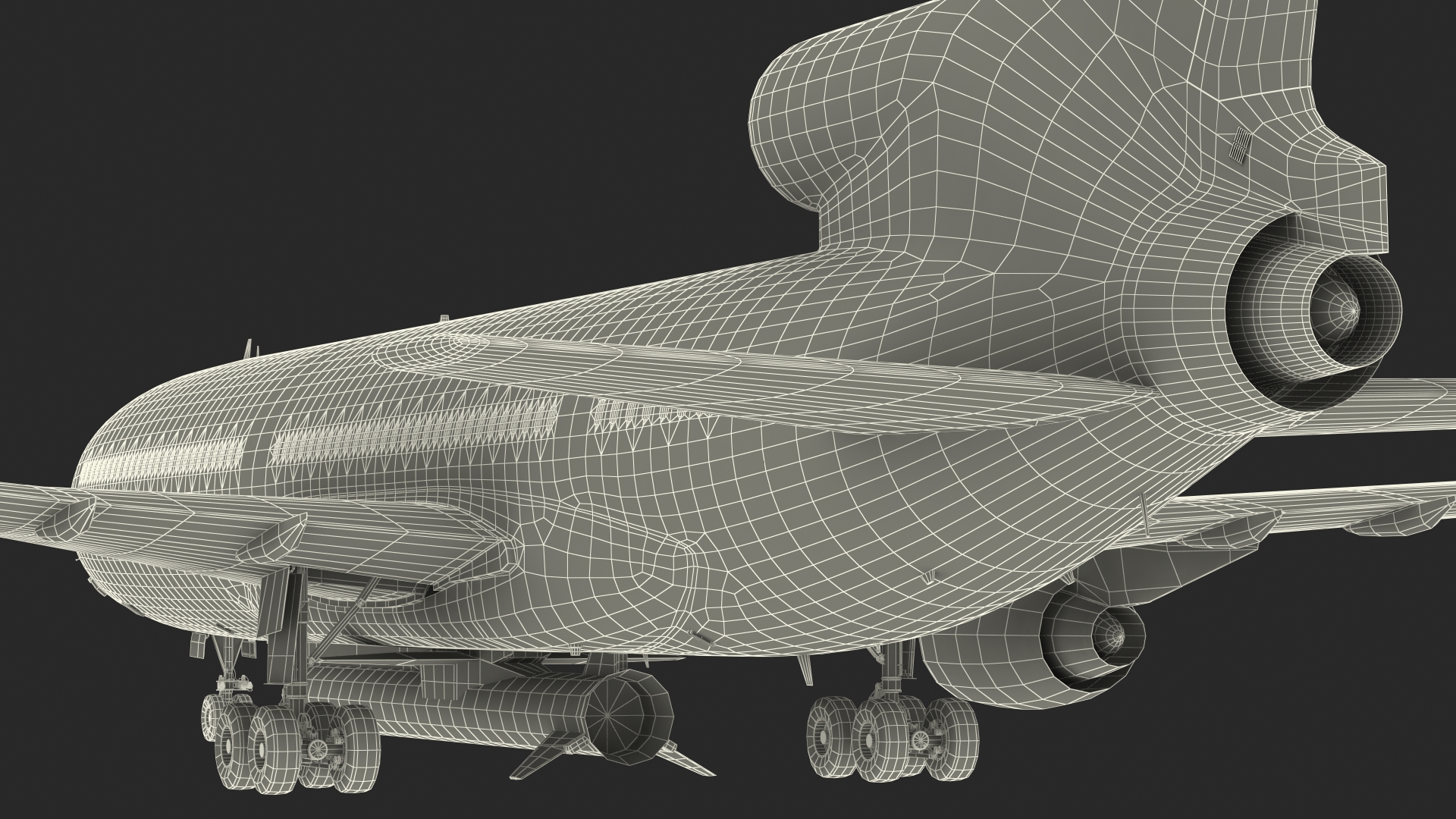 Lockheed L1011 Stargazer with Pegasus XL Rocket Rigged 3D model