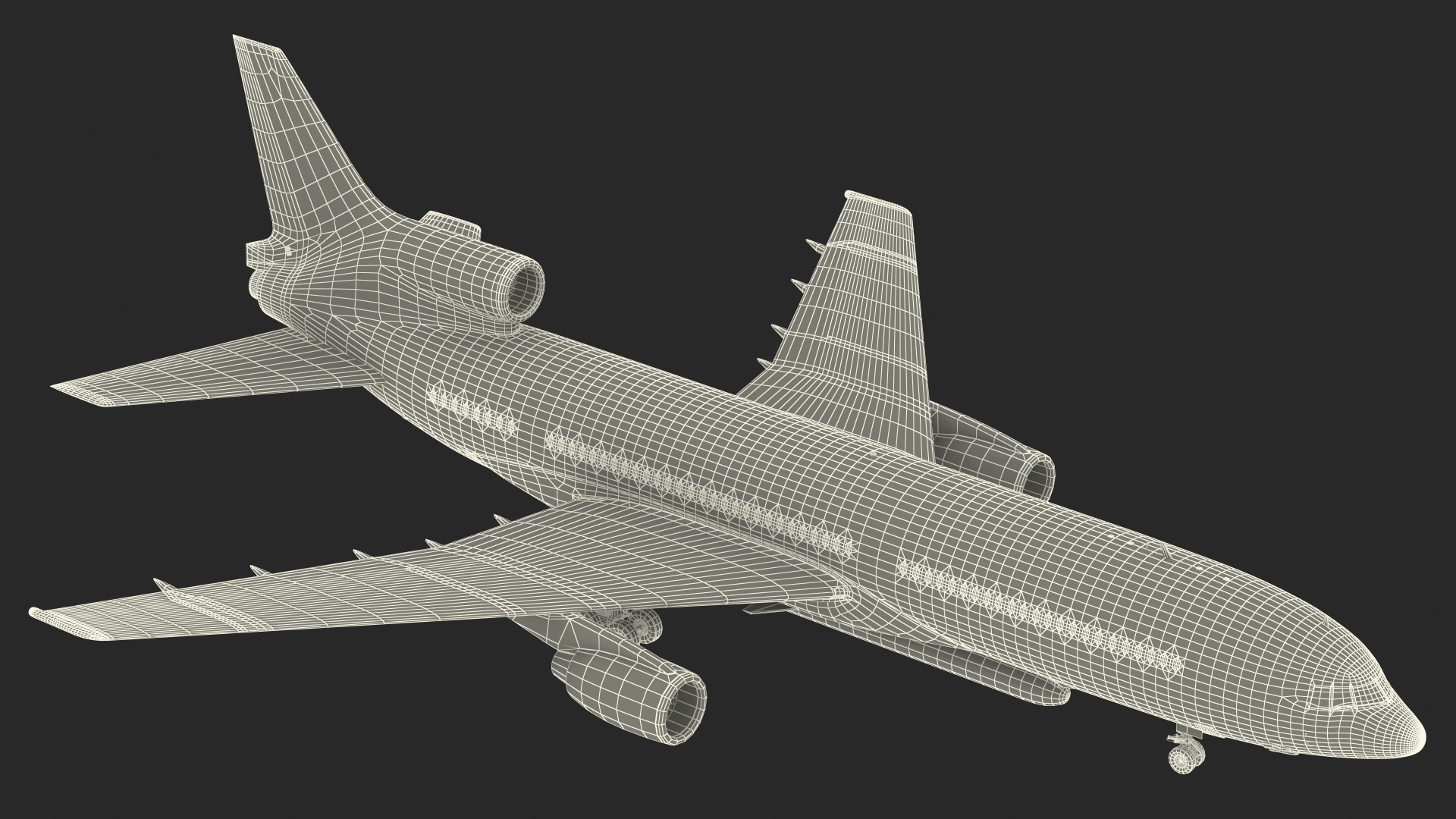 Lockheed L1011 Stargazer with Pegasus XL Rocket Rigged 3D model