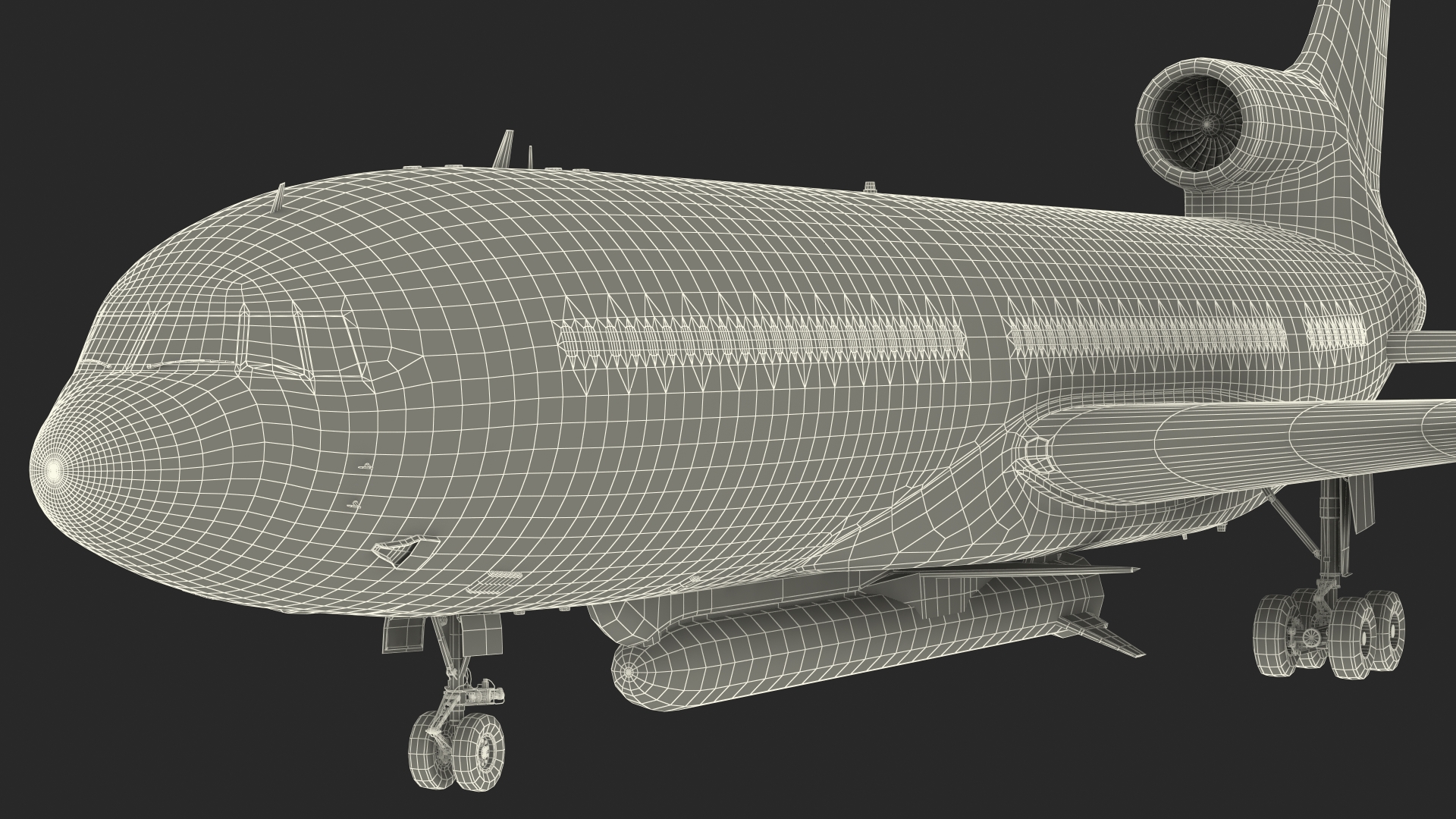 Lockheed L1011 Stargazer with Pegasus XL Rocket Rigged 3D model