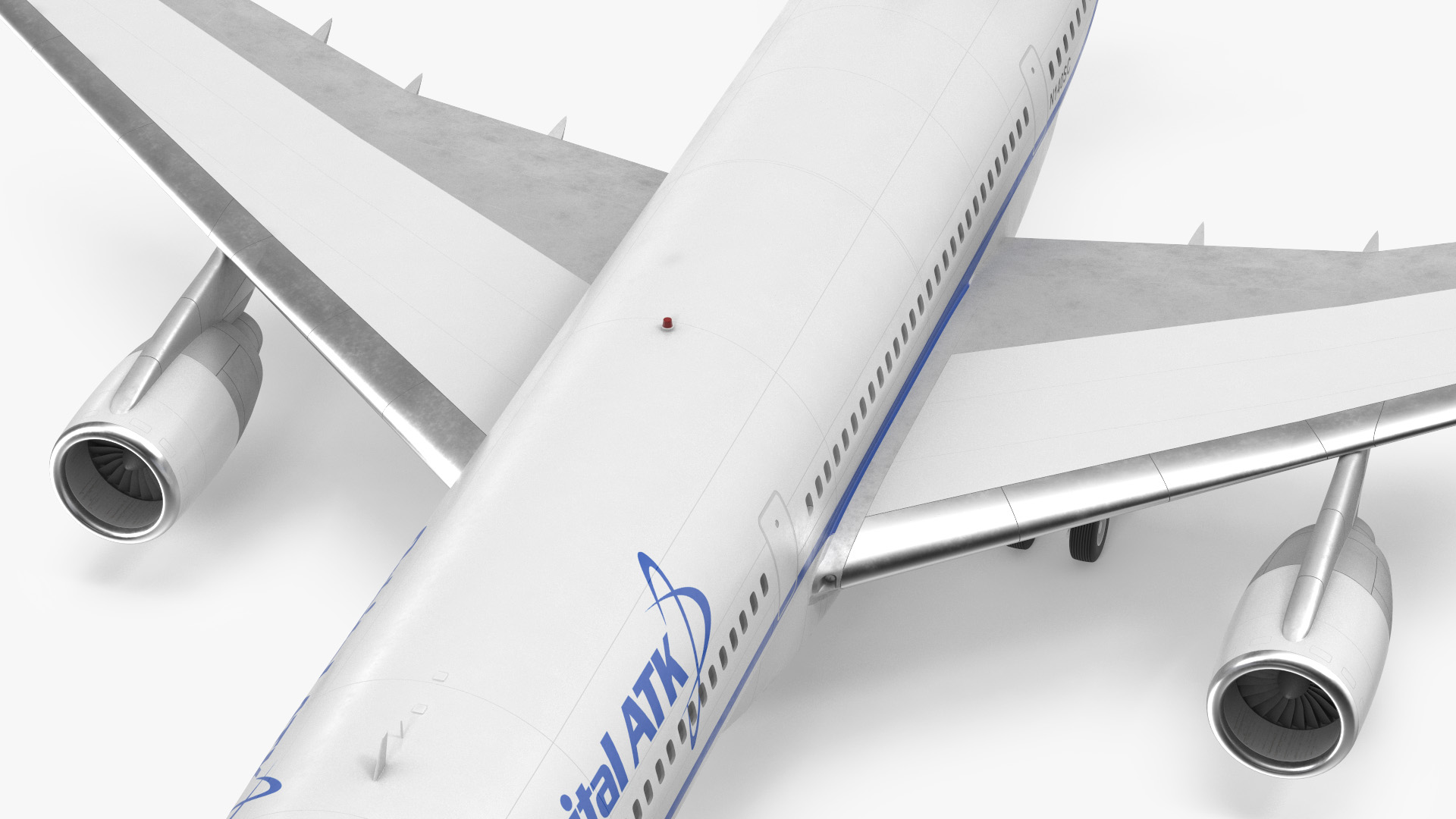Lockheed L1011 Stargazer with Pegasus XL Rocket Rigged 3D model