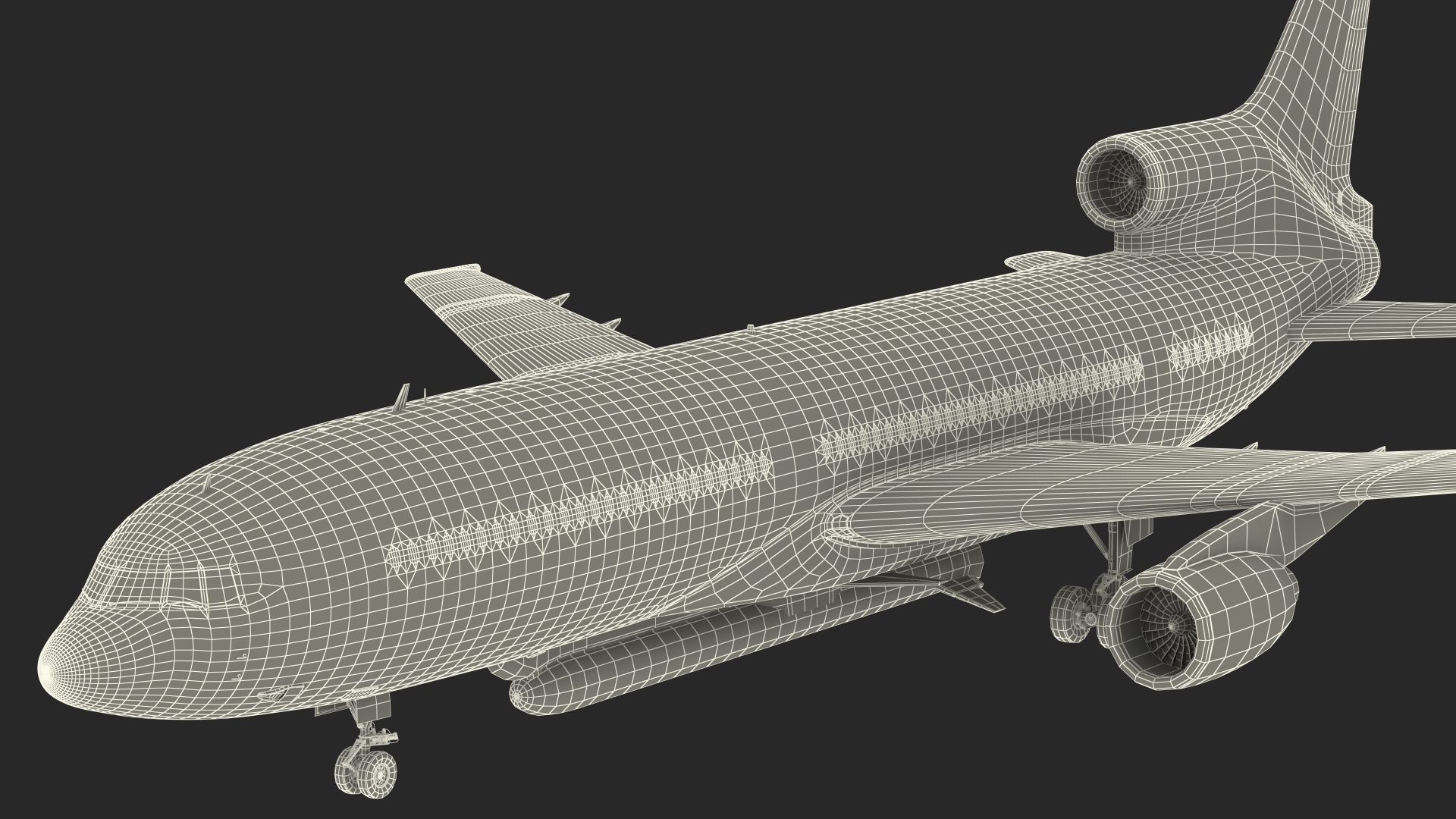 Lockheed L1011 Stargazer with Pegasus XL Rocket Rigged 3D model