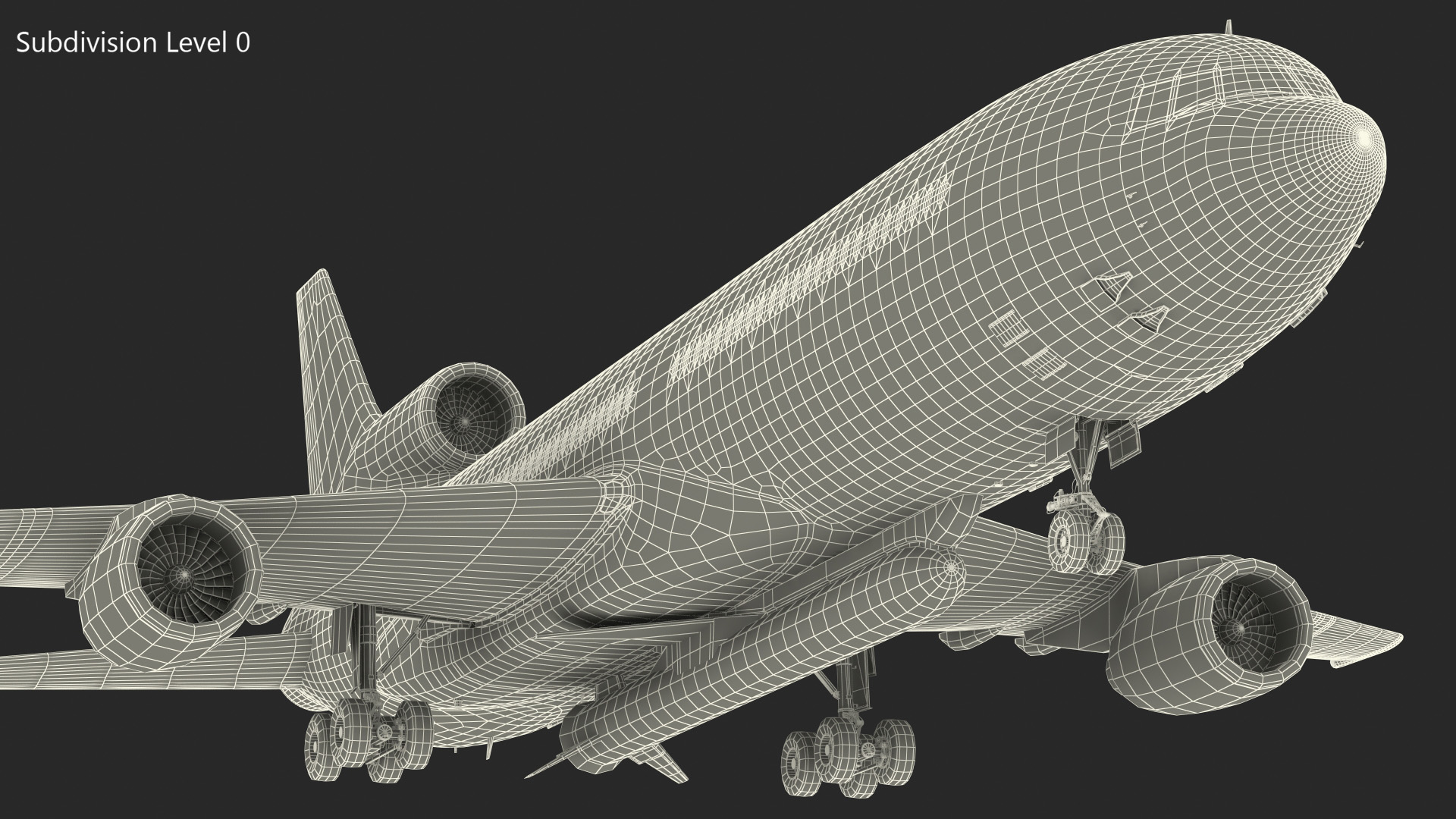Lockheed L1011 Stargazer with Pegasus XL Rocket Rigged 3D model