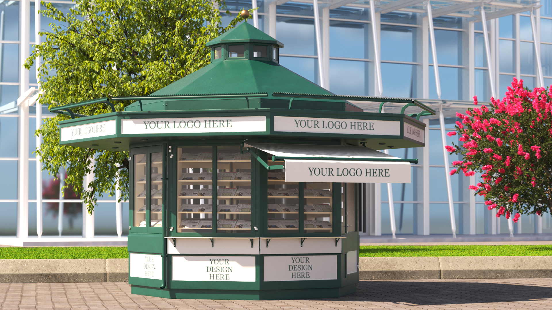 Newspaper Kiosk, view 6