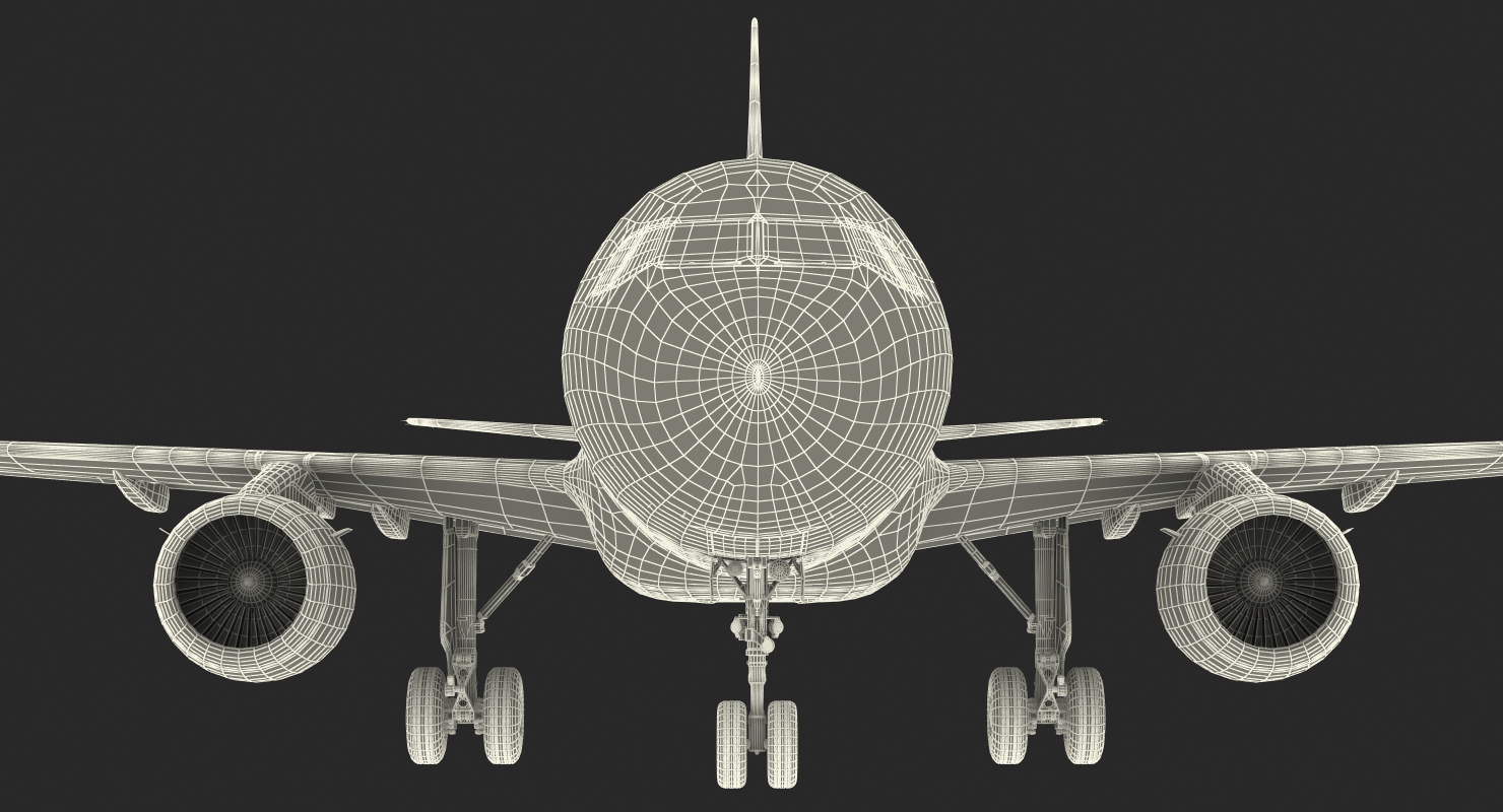 3D Airbus A318 Generic Rigged