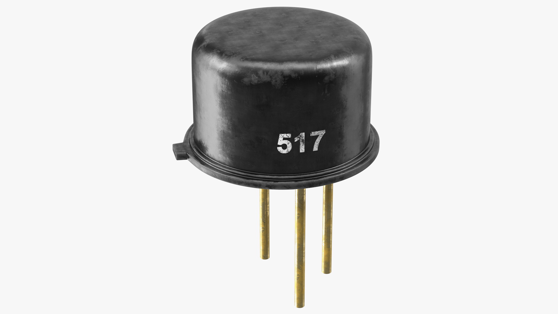 Vintage PNP Silicon Planar Transistor 3D