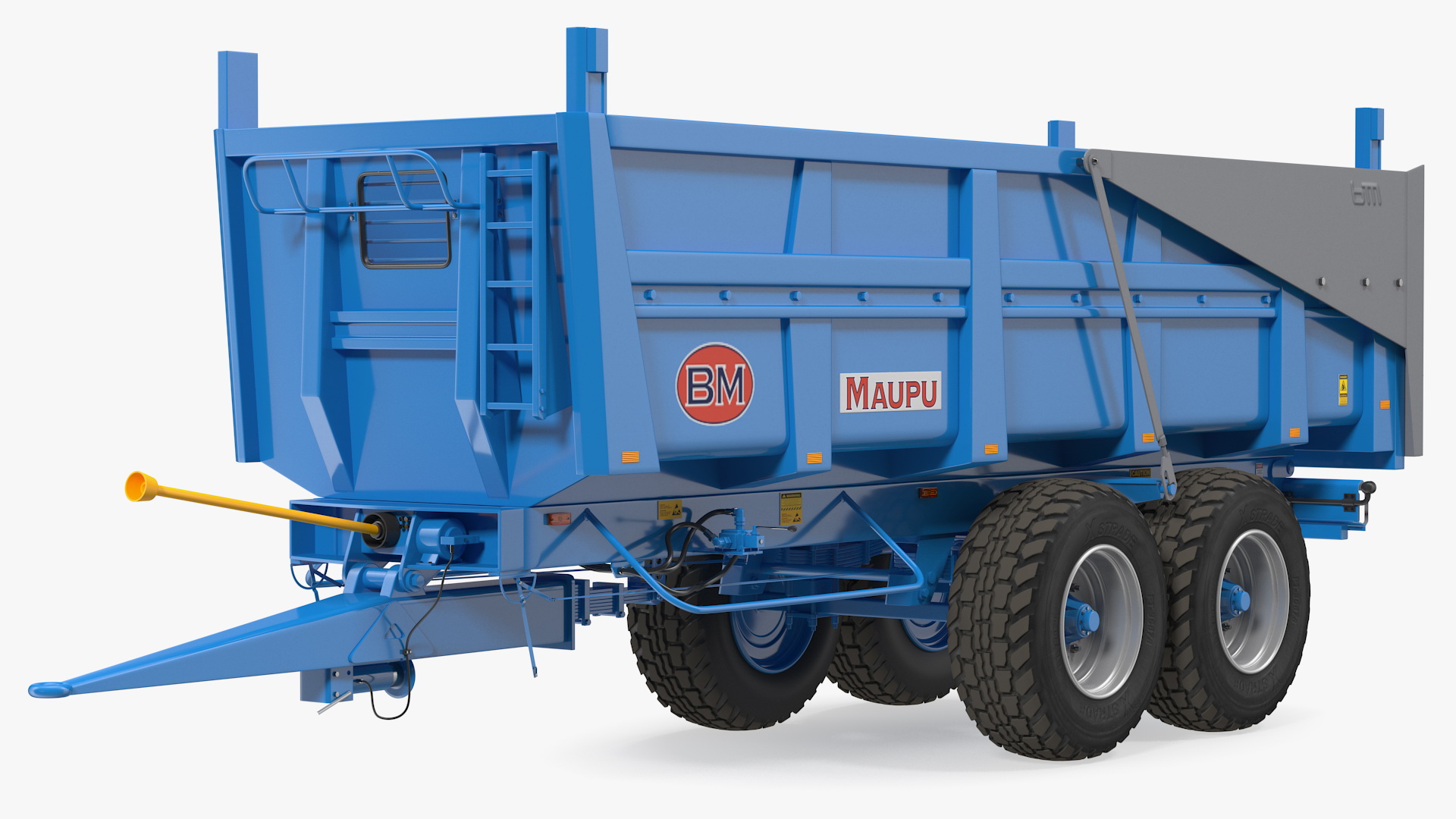 3D model Maupu 18t Trailer Clean Rigged