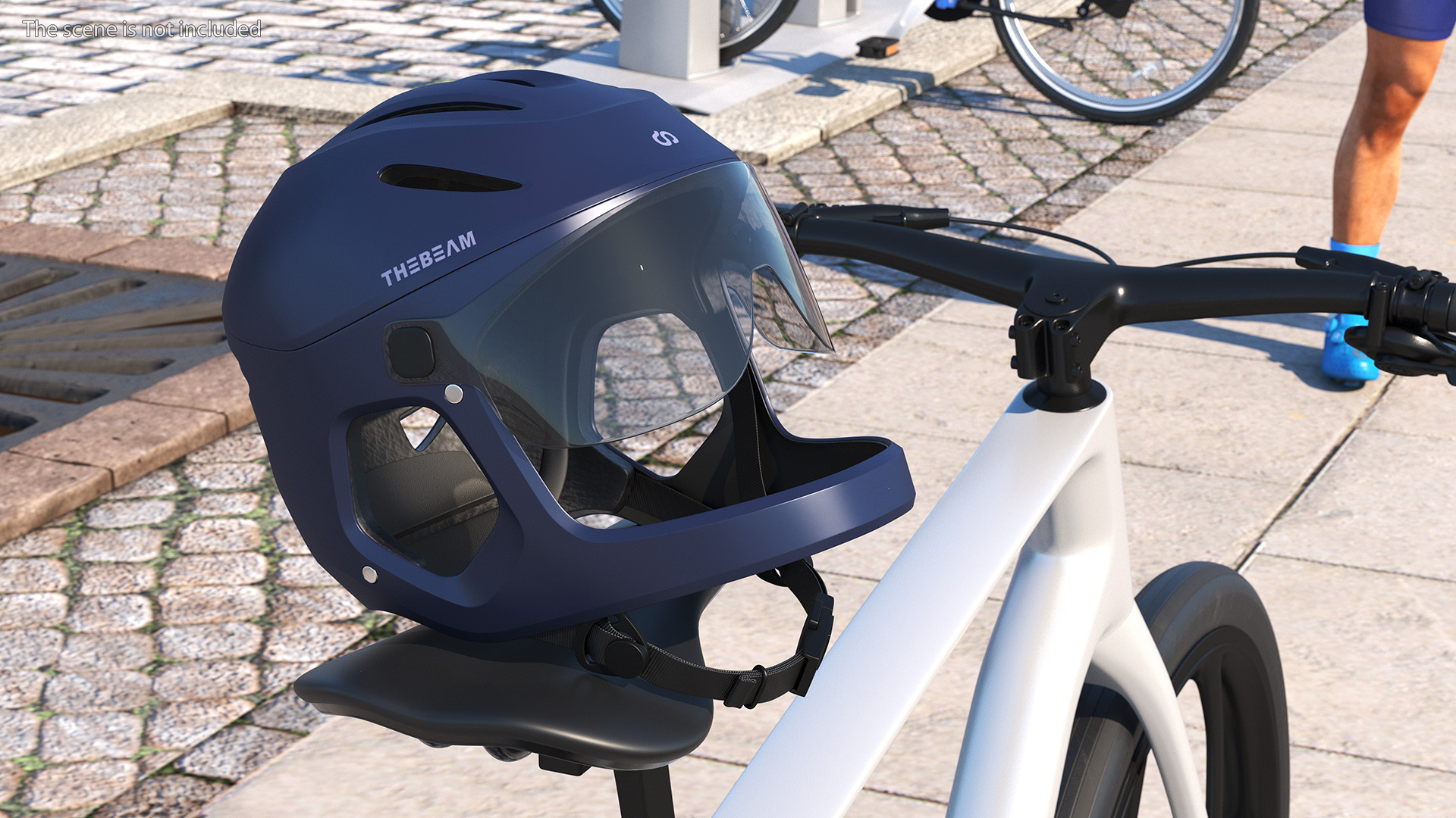 Virgo Move Full-Face Helmet Blue 3D